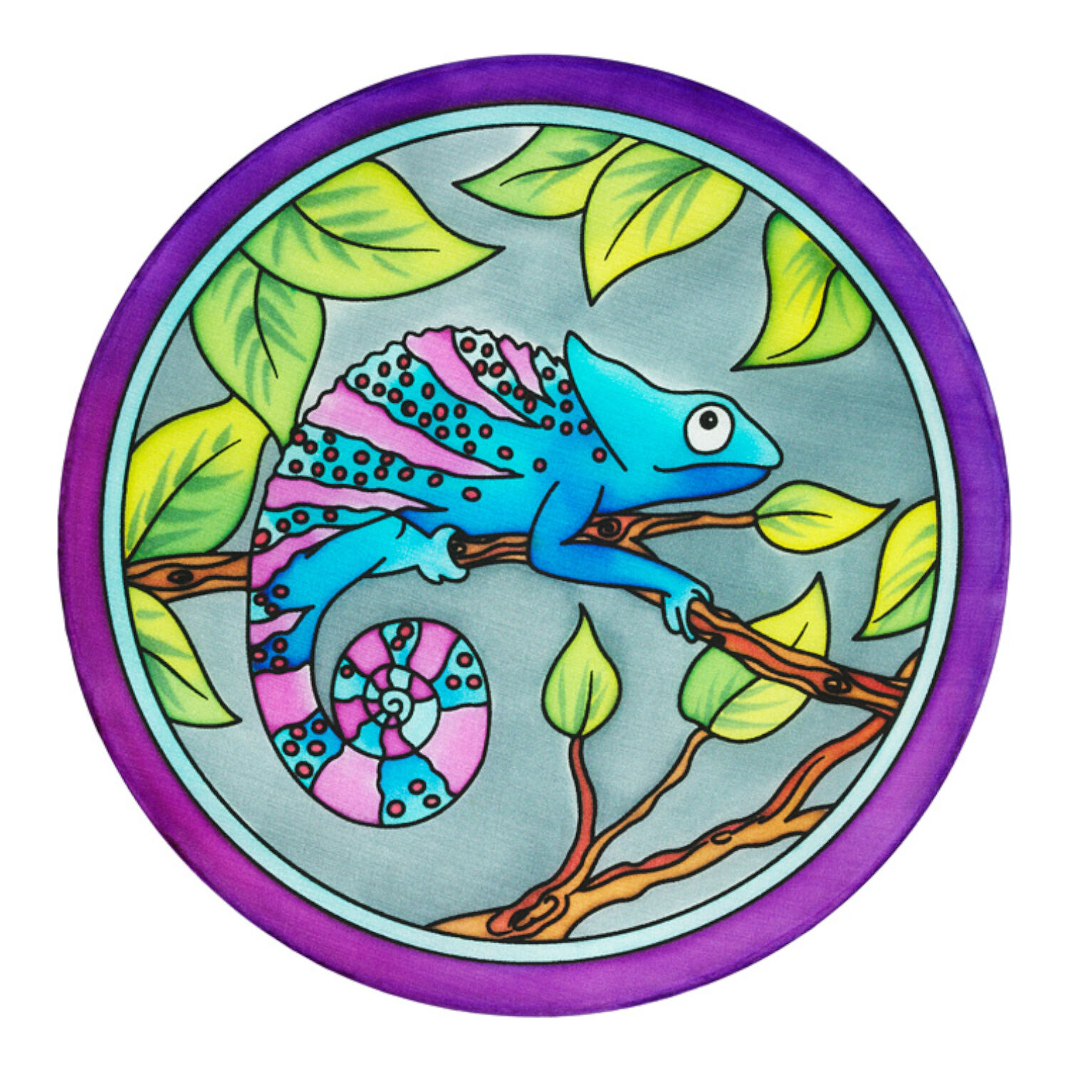 Gutta-Fensterbild 20cm, Pong� 08, Chameleon Bild 3