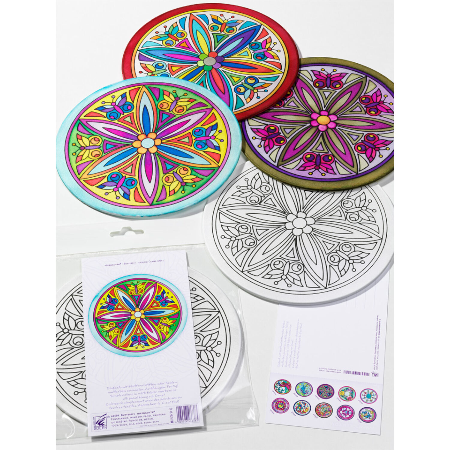 Gutta-Fensterbild 20cm, Pong� 08, Butterfly Bild 2