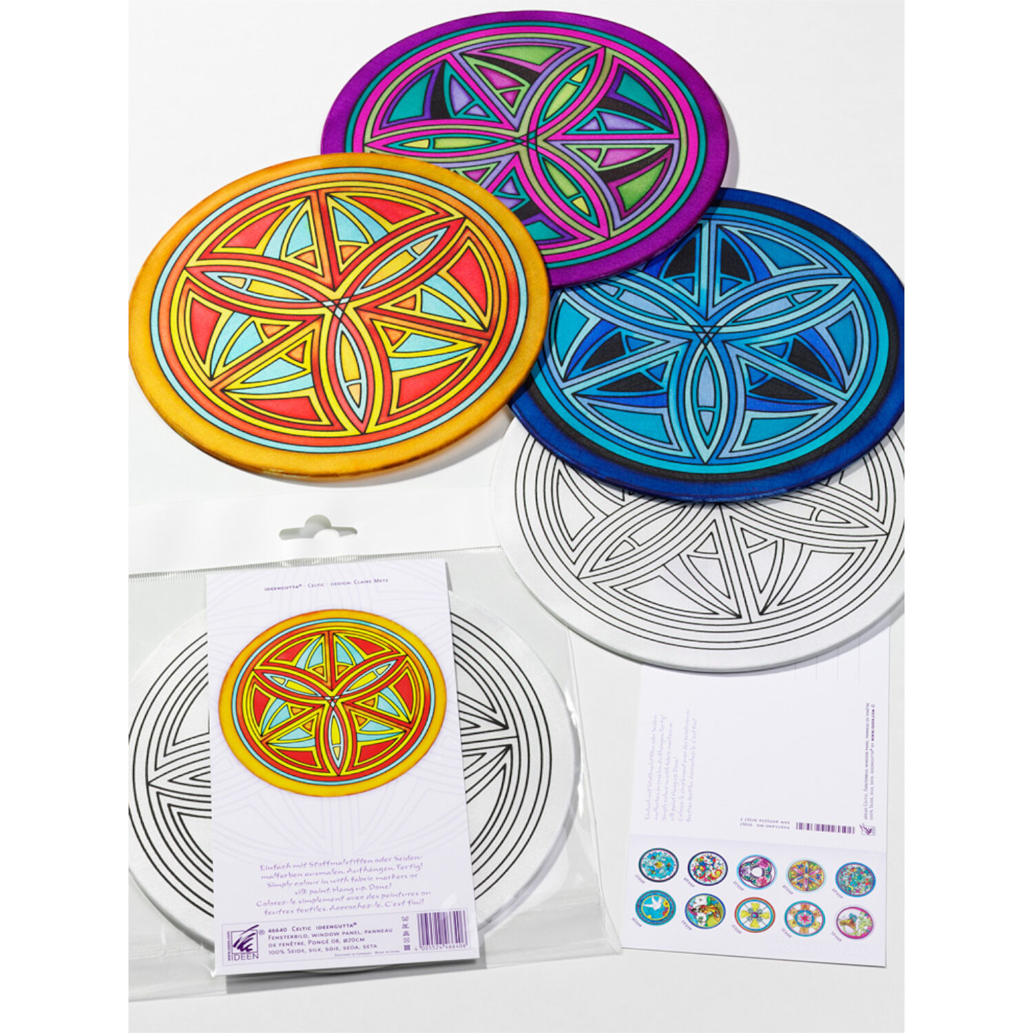 Gutta-Fensterbild 20cm, Pong� 08, Celtic Bild 2