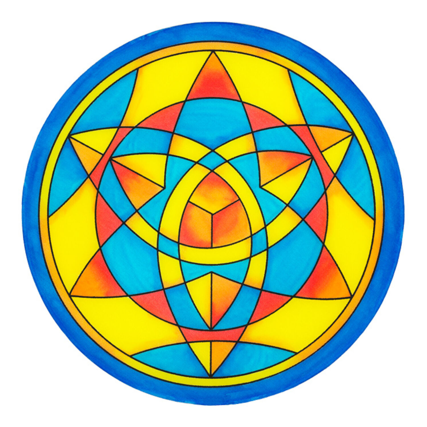 Gutta-Fensterbild 20cm, Pong� 08, Star