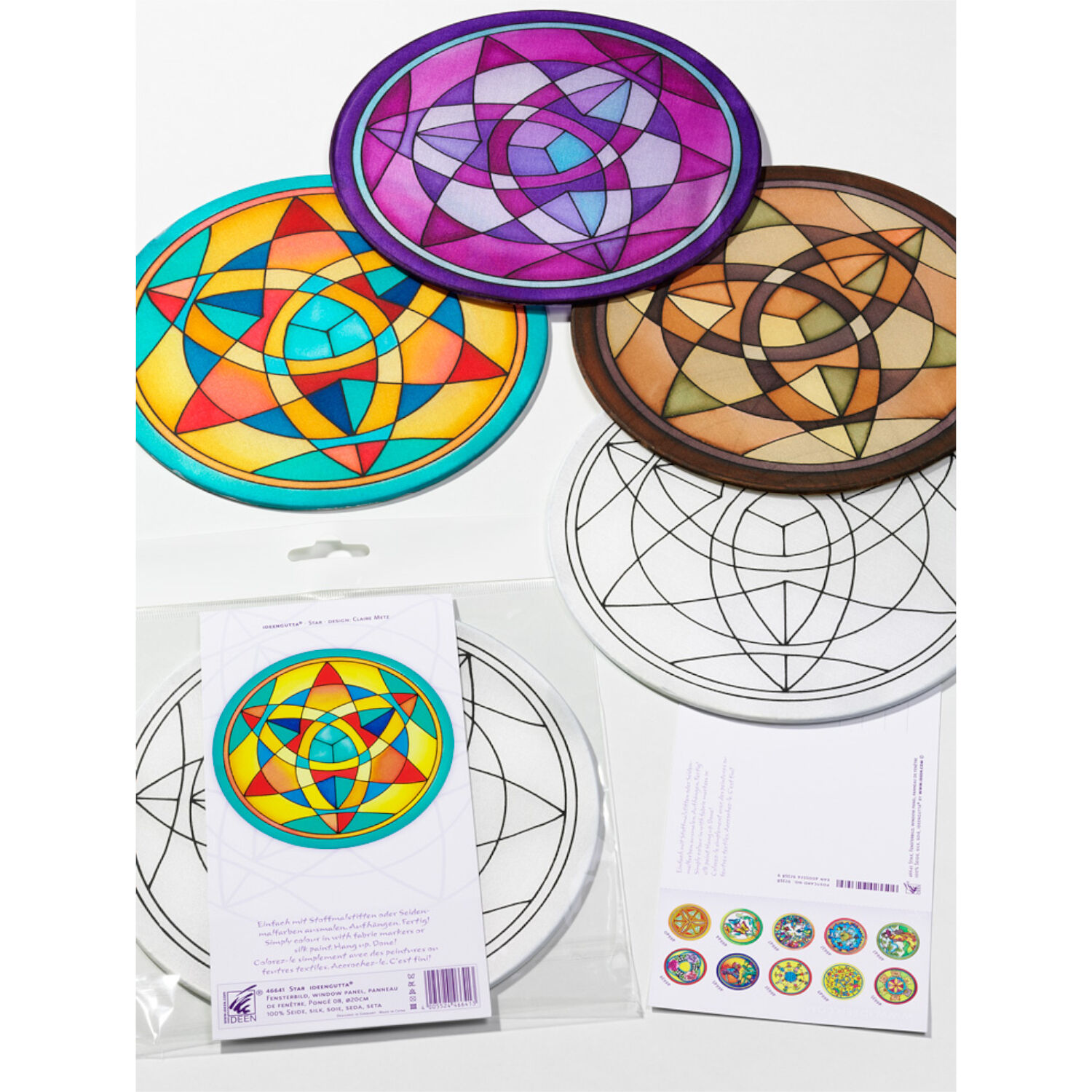 Gutta-Fensterbild 20cm, Pong� 08, Star Bild 2