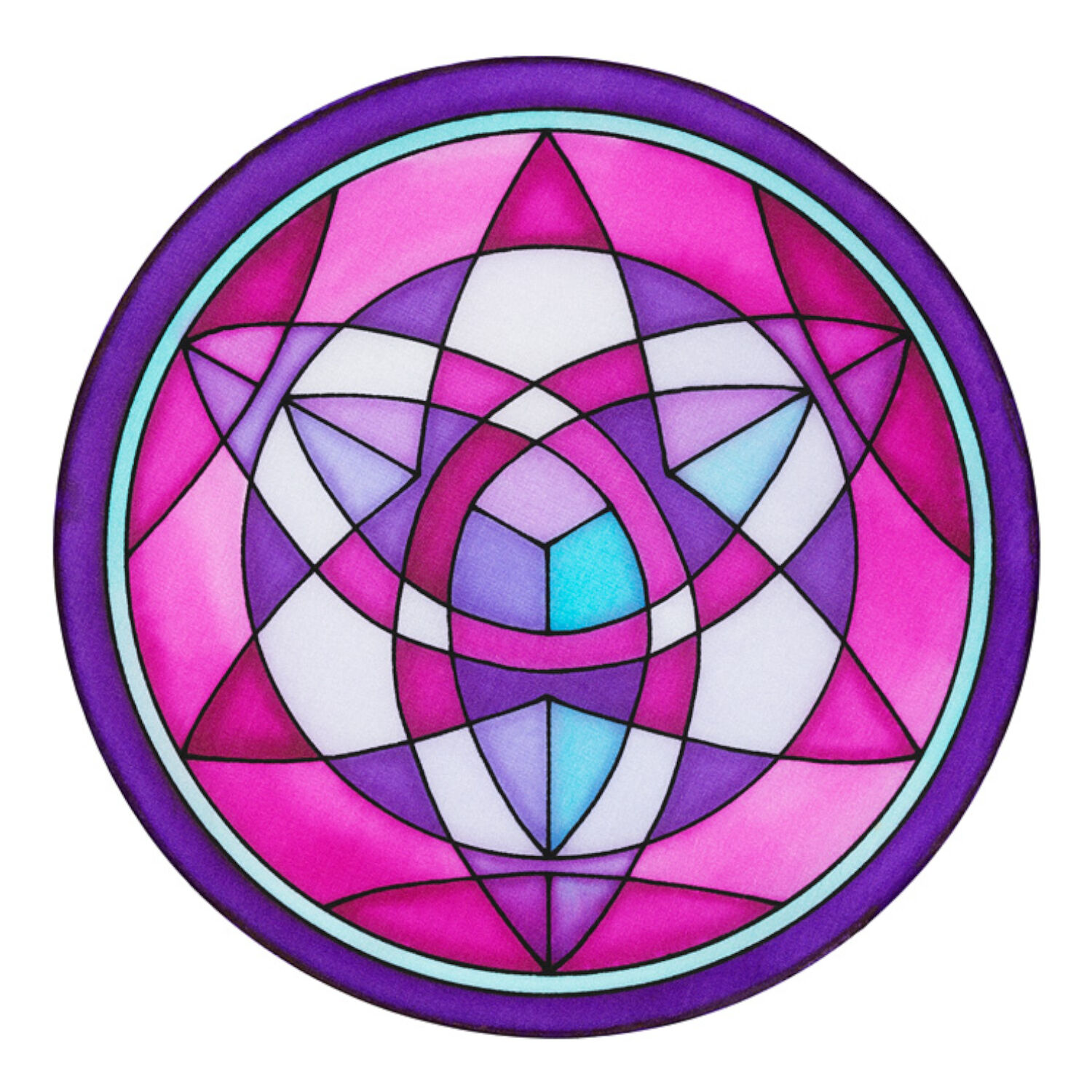 Gutta-Fensterbild 20cm, Pong� 08, Star Bild 3