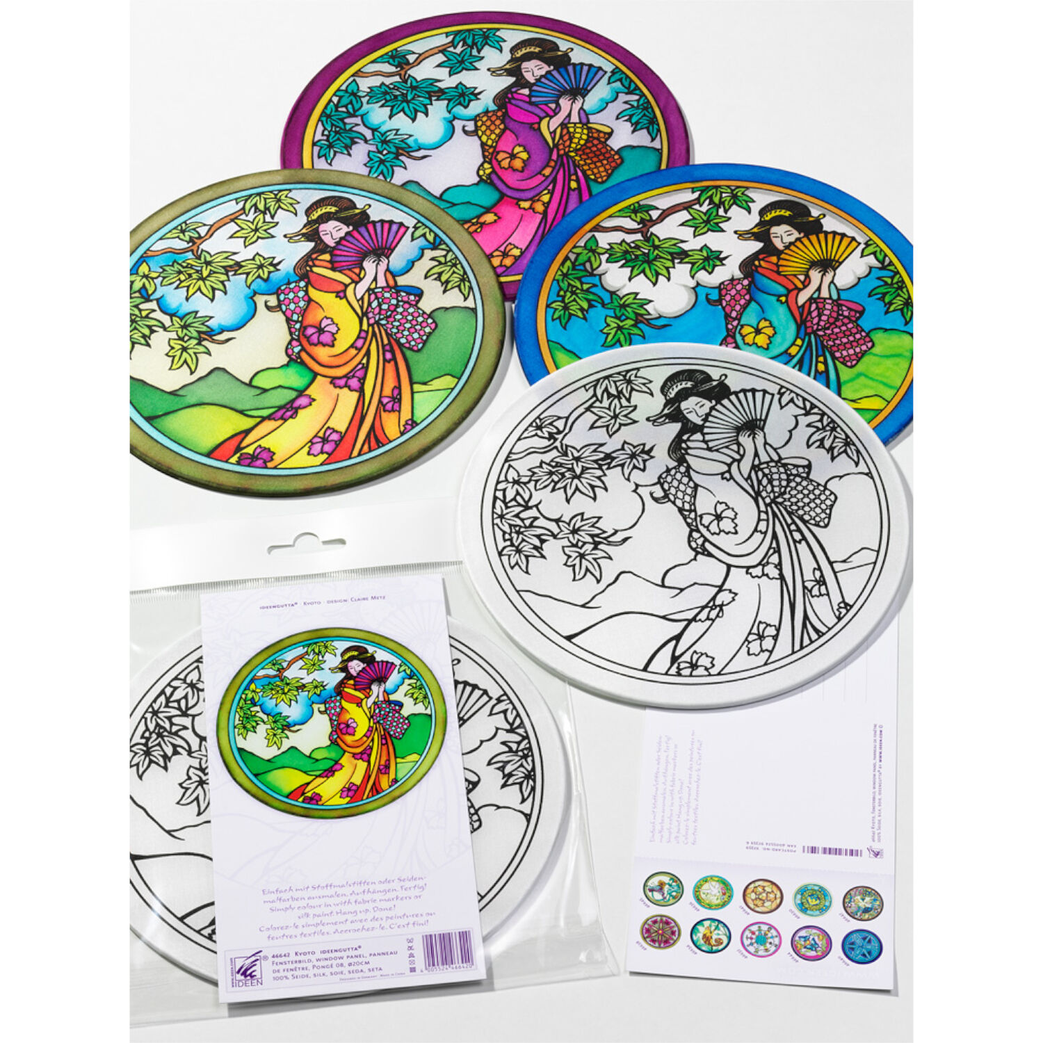 Gutta-Fensterbild 20cm, Pong� 08, Kyoto Bild 2