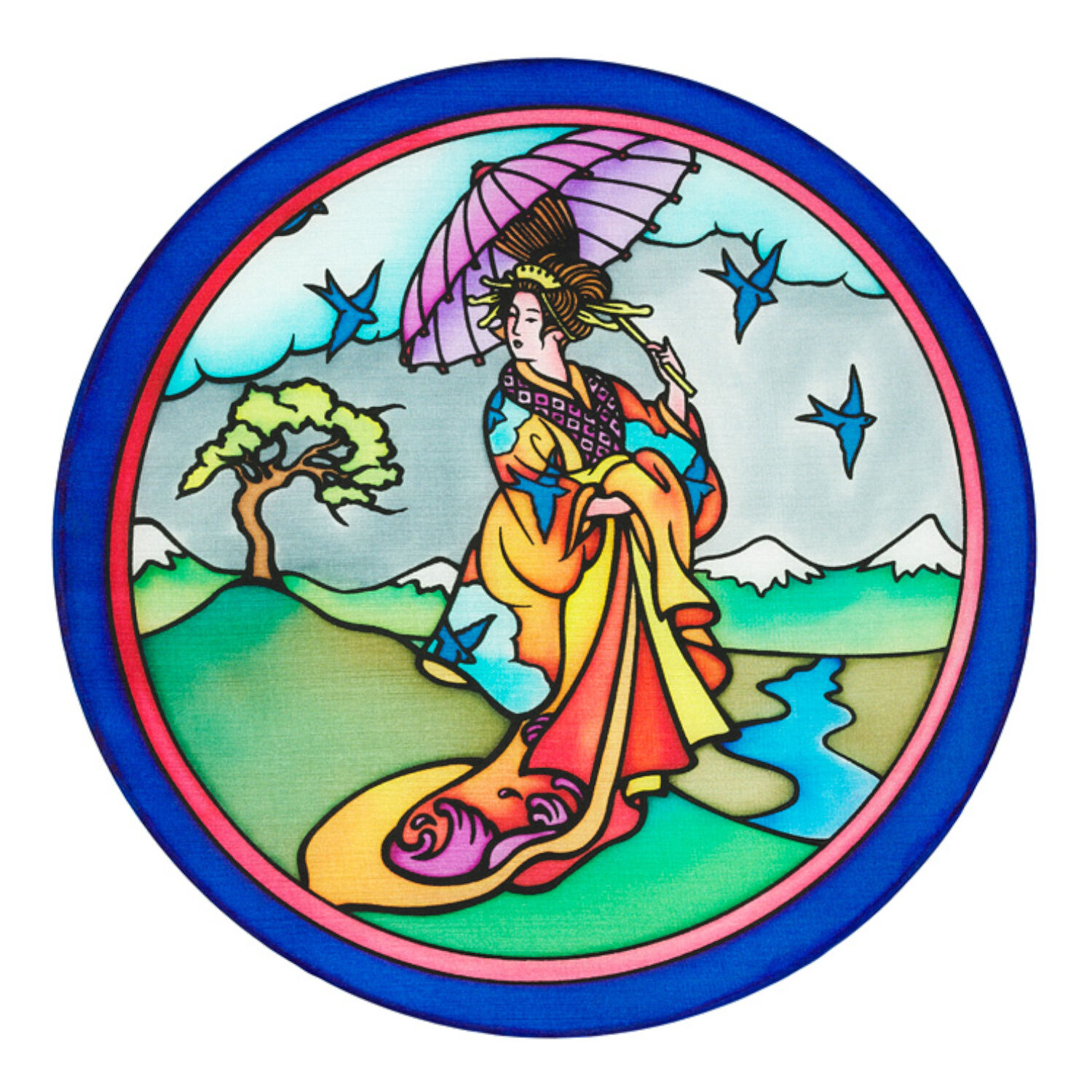 Gutta-Fensterbild 20cm, Pong� 08, Osaka Bild 3