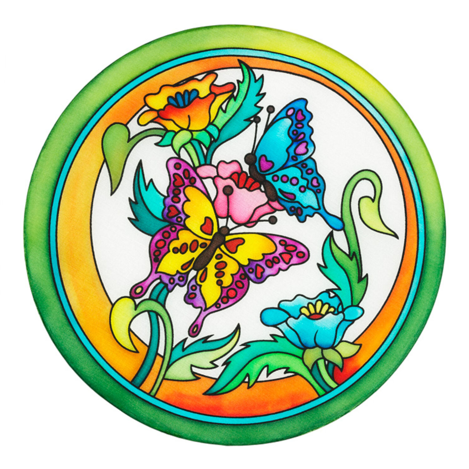 Gutta-Fensterbild 20cm, Pong� 08, Betty