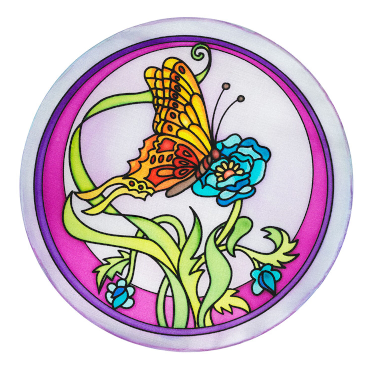 Gutta-Fensterbild 20cm, Pong� 08, Marry Bild 3