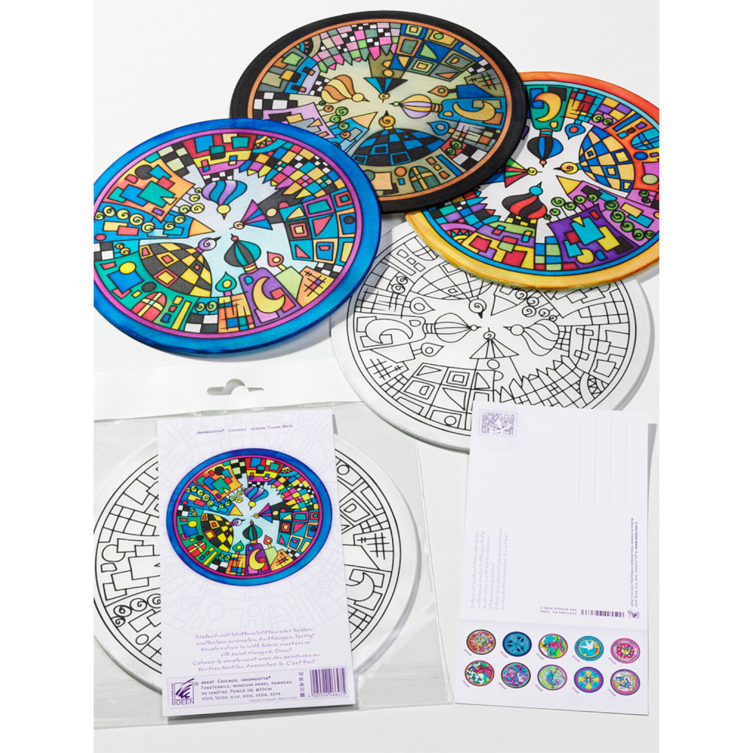 Gutta-Fensterbild 20cm, Pong� 08, Chicago Bild 2