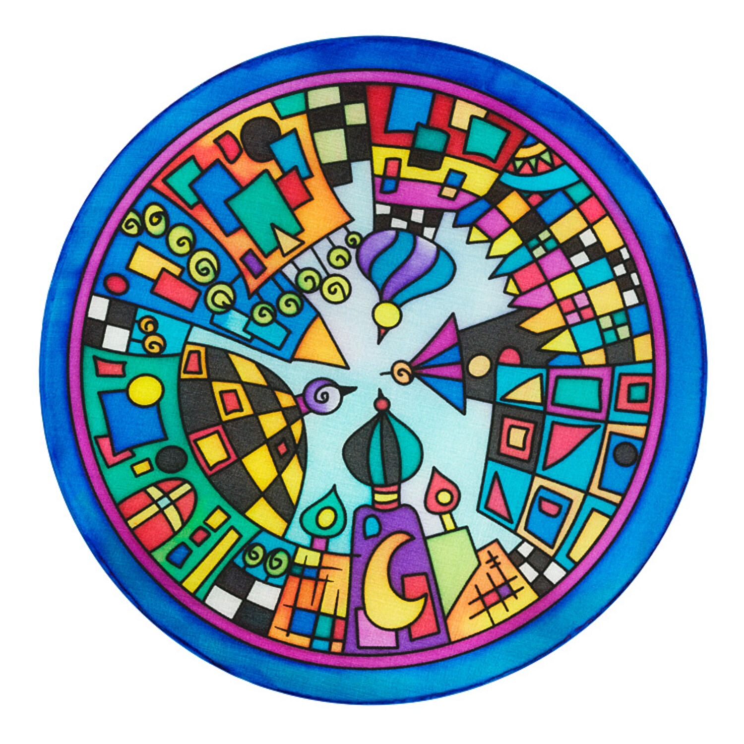 Gutta-Fensterbild 20cm, Pong� 08, Chicago Bild 3