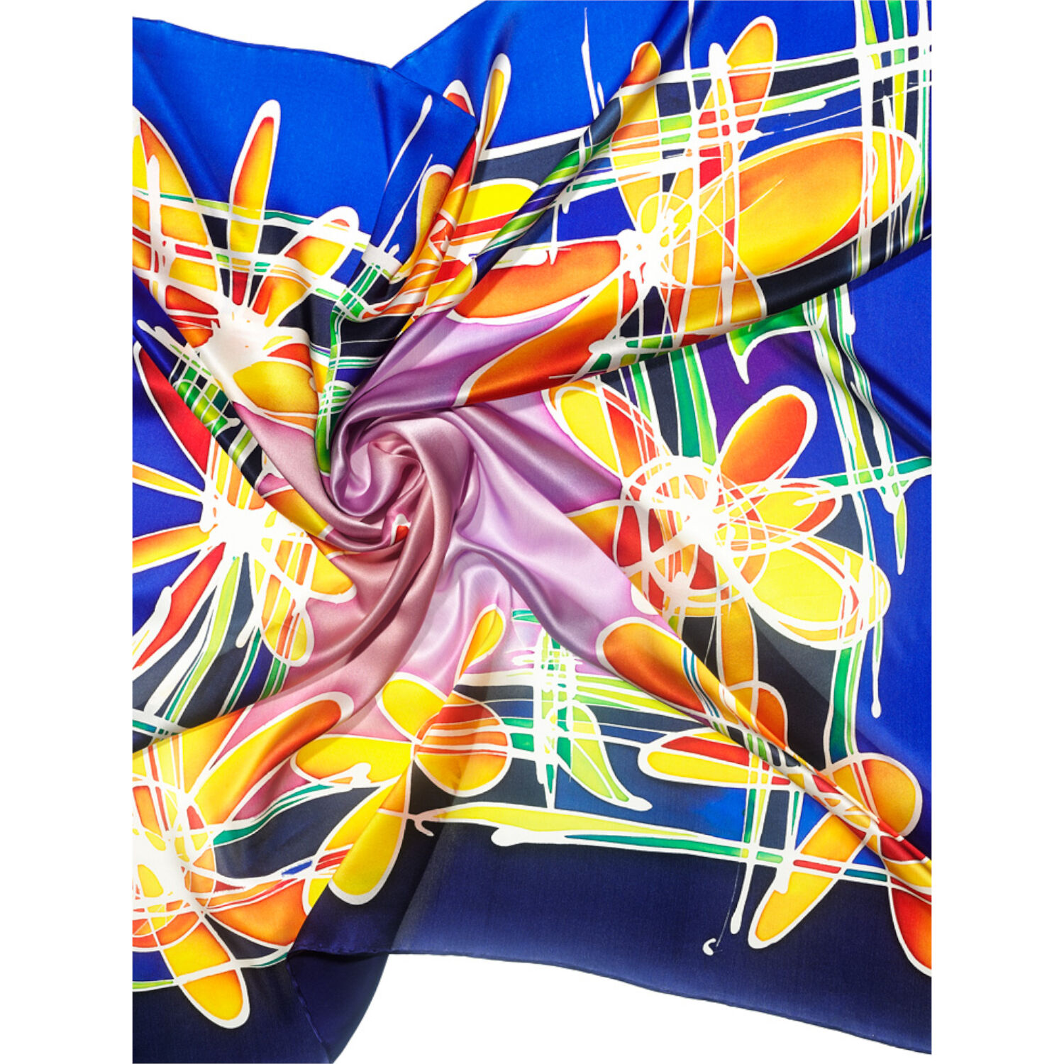 Seiden-Tuch, ca. 90x90 cm, Cr�pe Satin 12,5 Bild 3