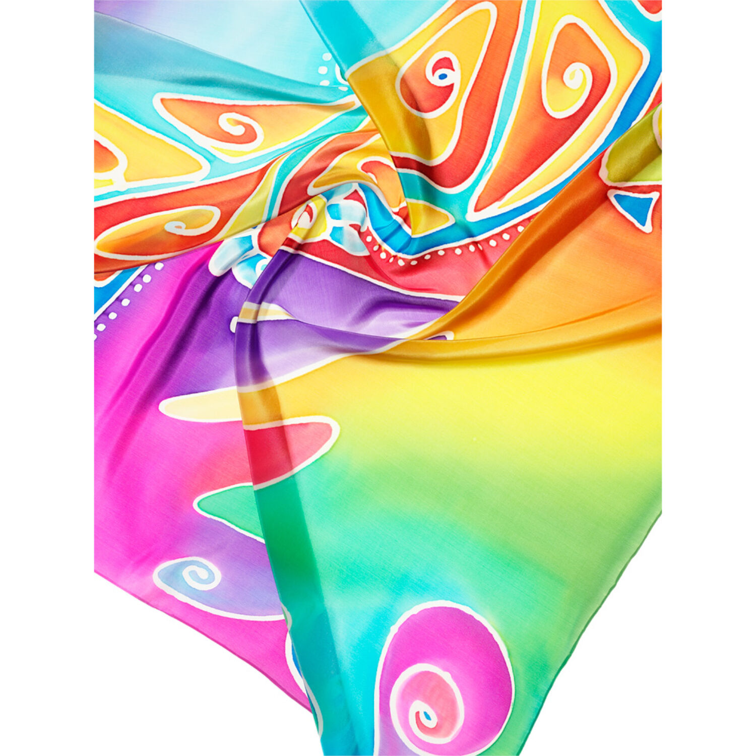 Seiden-Tuch, ca. 90x90 cm, Cr�pe de Chine 12 Bild 3