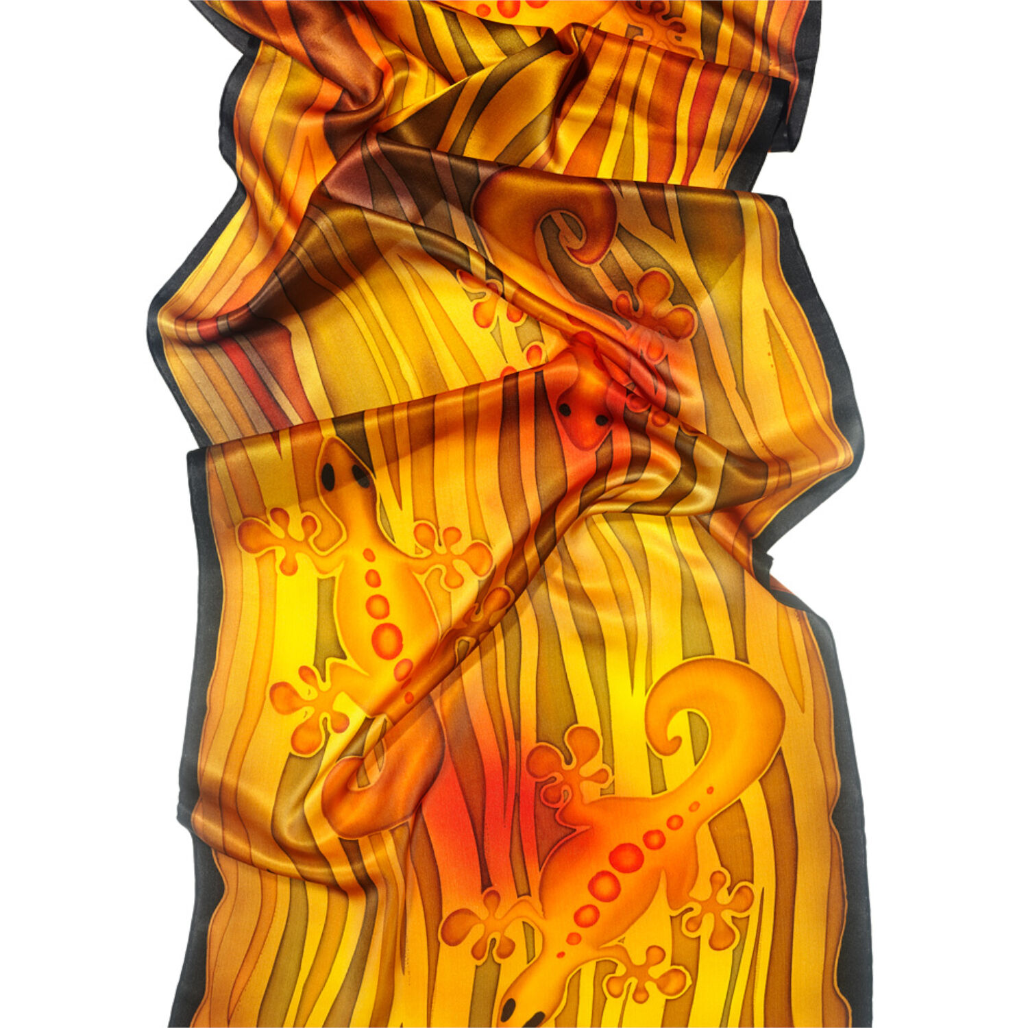 Seiden-Schal, L: 180cm B: 45cm, Cr�pe Satin 12,5 Bild 3