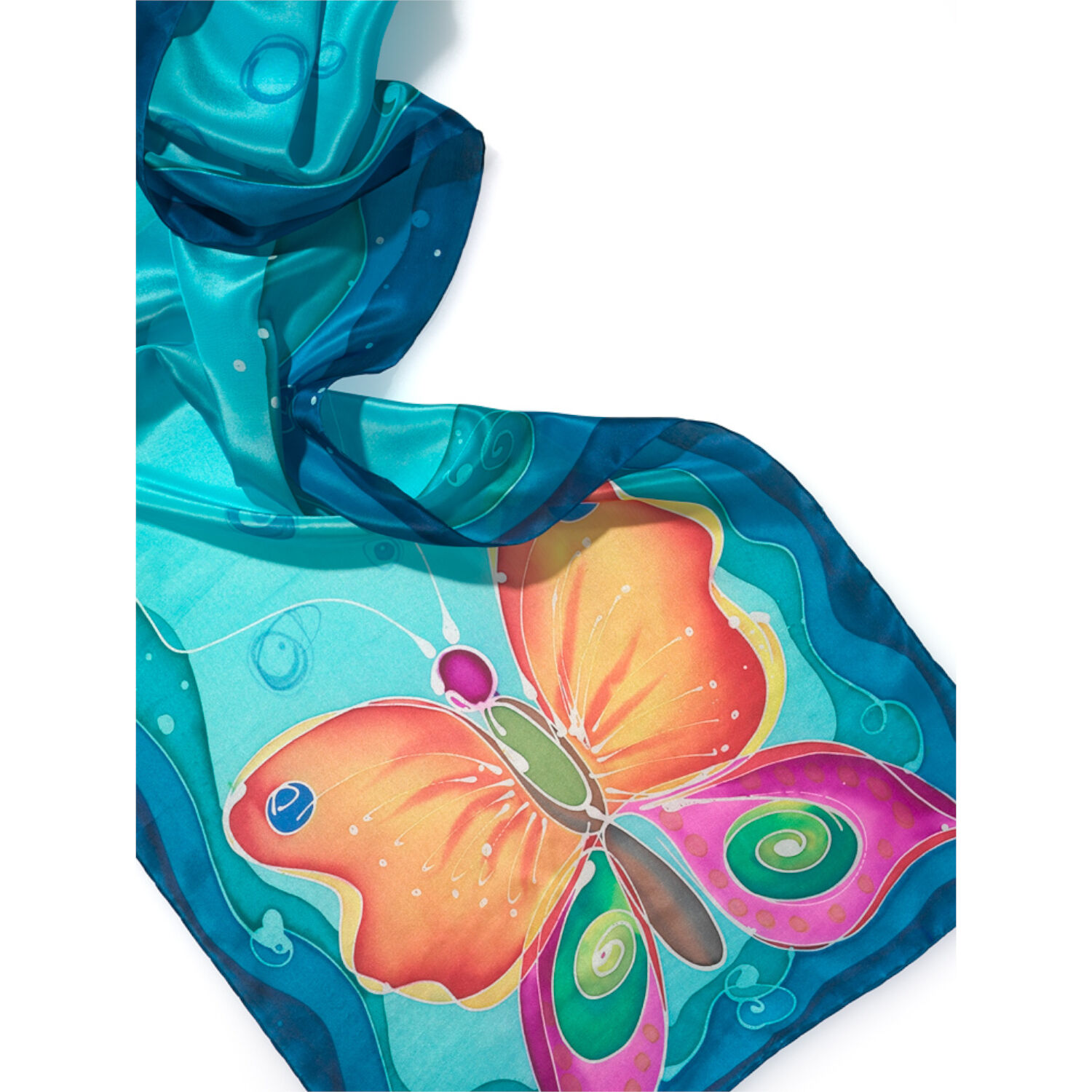 Seiden-Schal, L: 140cm B: 45cm, Cr�pe de Chine 08 Bild 3