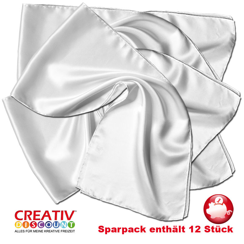 Seiden-Schal Sparpack, Crpe Satin 12,5, 12Stk