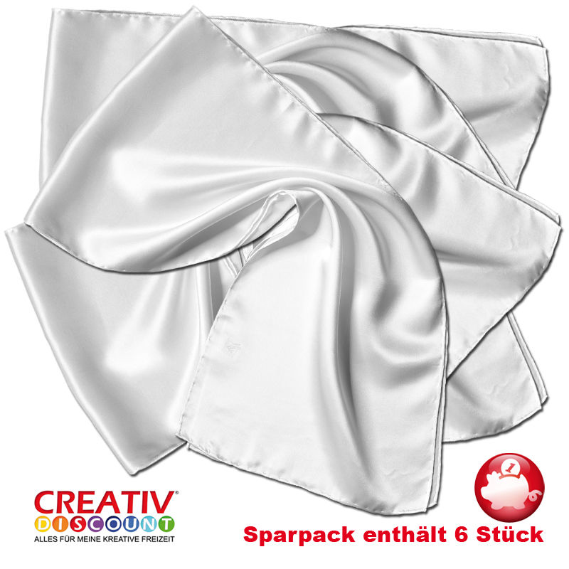 Seiden-Schal Sparpack, Crpe Satin 12,5, 6 Stk