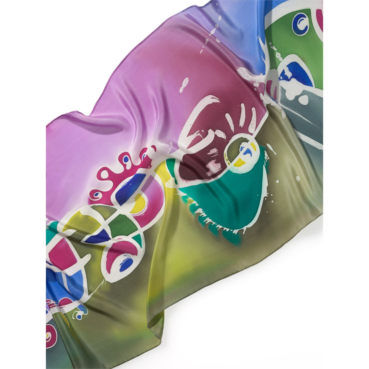 Seiden-Schal, L: 140cm B: 45cm, Cr�pe de Chine 12 Bild 3