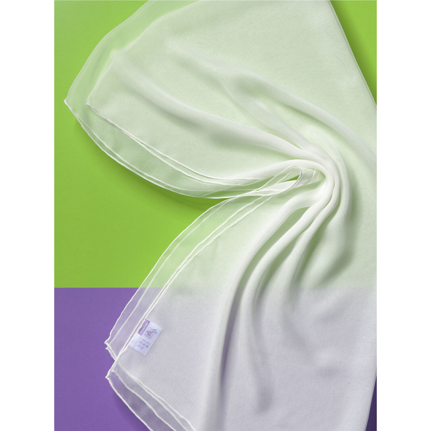 Seiden-Schal, L: 180cm B: 90cm, Chiffon 3,5 Bild 2