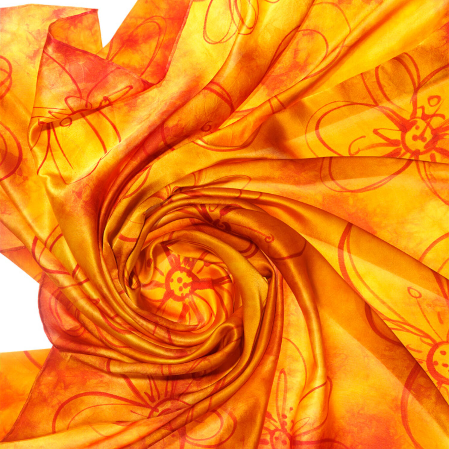 Seiden-Tuch, ca. 110x110 cm, Cr�pe Satin 12,5 Bild 3