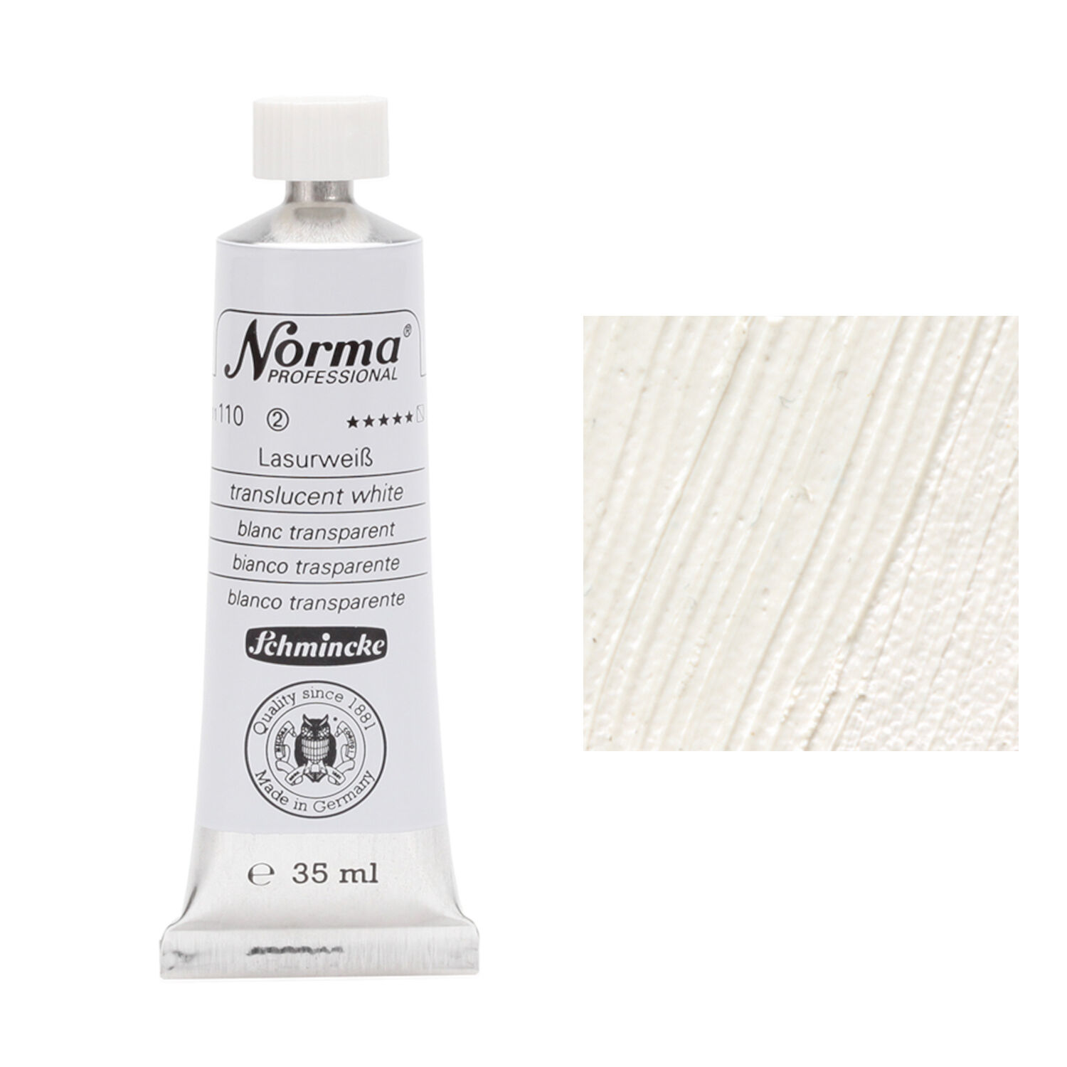 Schmincke Norma Professional, 35 ml, Lasurweiß