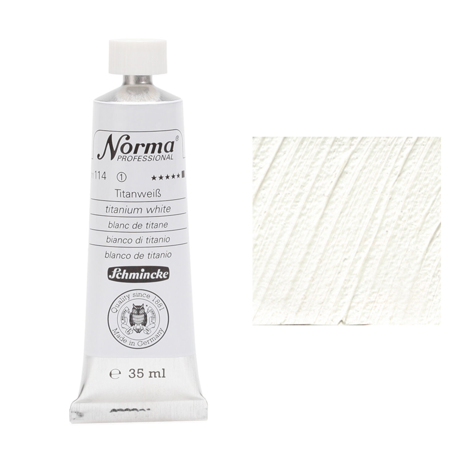 Schmincke Norma Professional, 35 ml, Titanweiß
