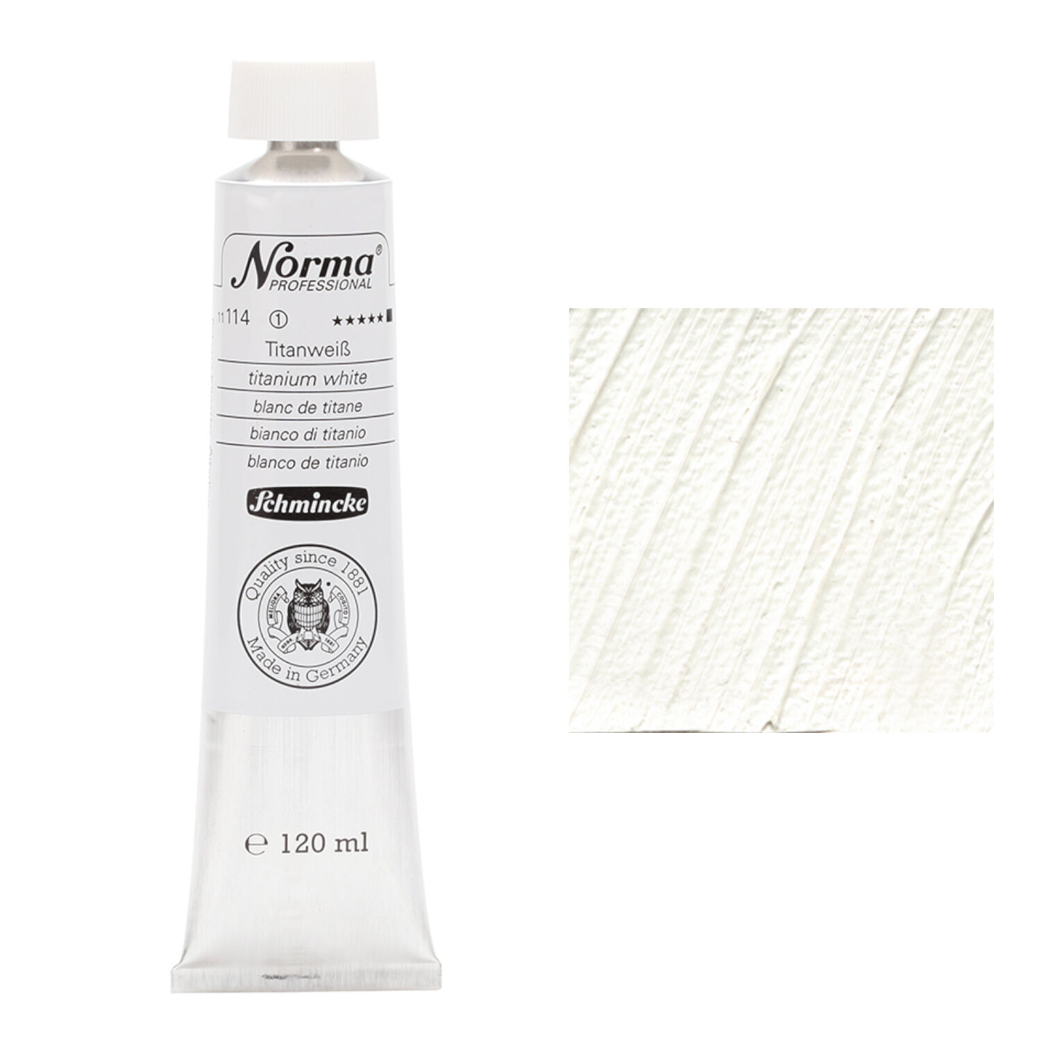 Schmincke Norma Professional, 120ml, Titanwei