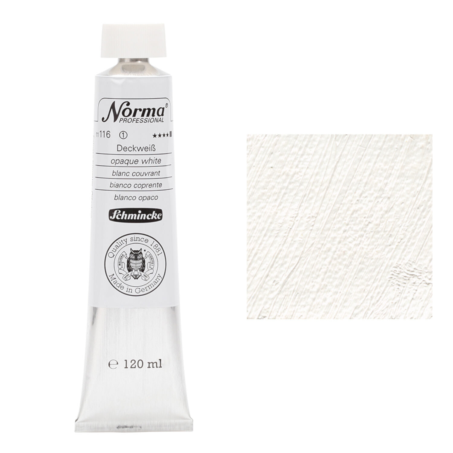 Schmincke Norma Professional, 120ml, Deckwei