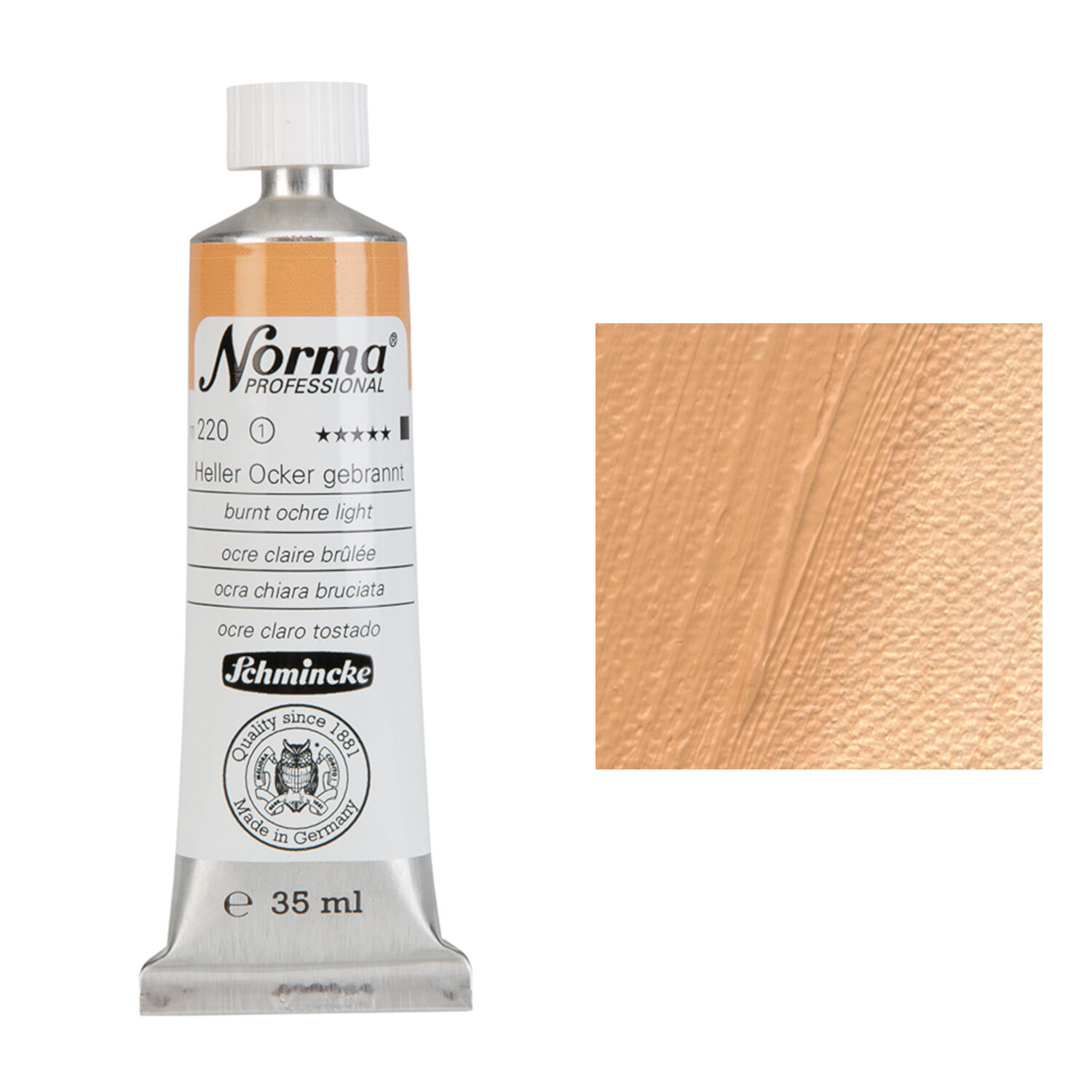 Schmincke Norma Professional, 35 ml, Heller Ocker gebrannt