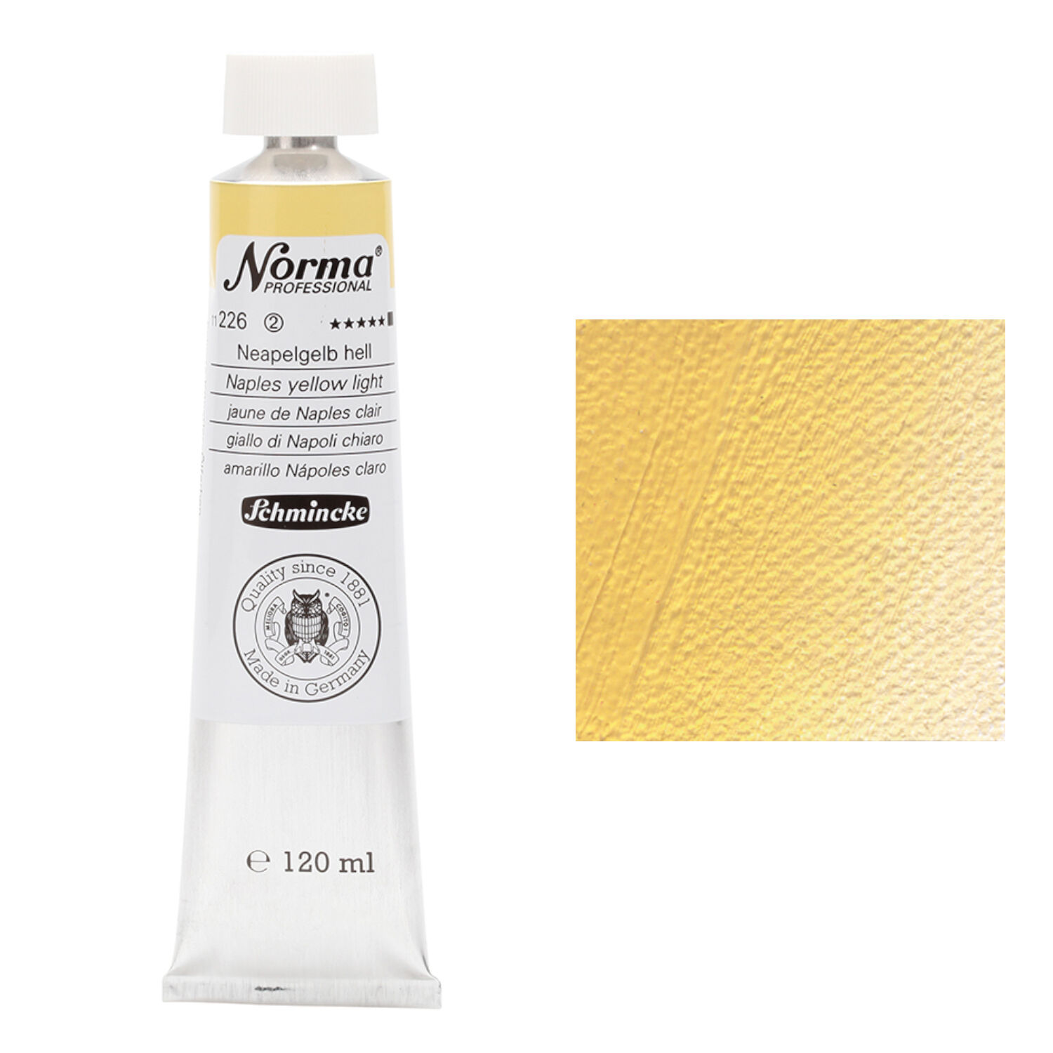 Schmincke Norma Prof., 120ml, Neapelgelb hell
