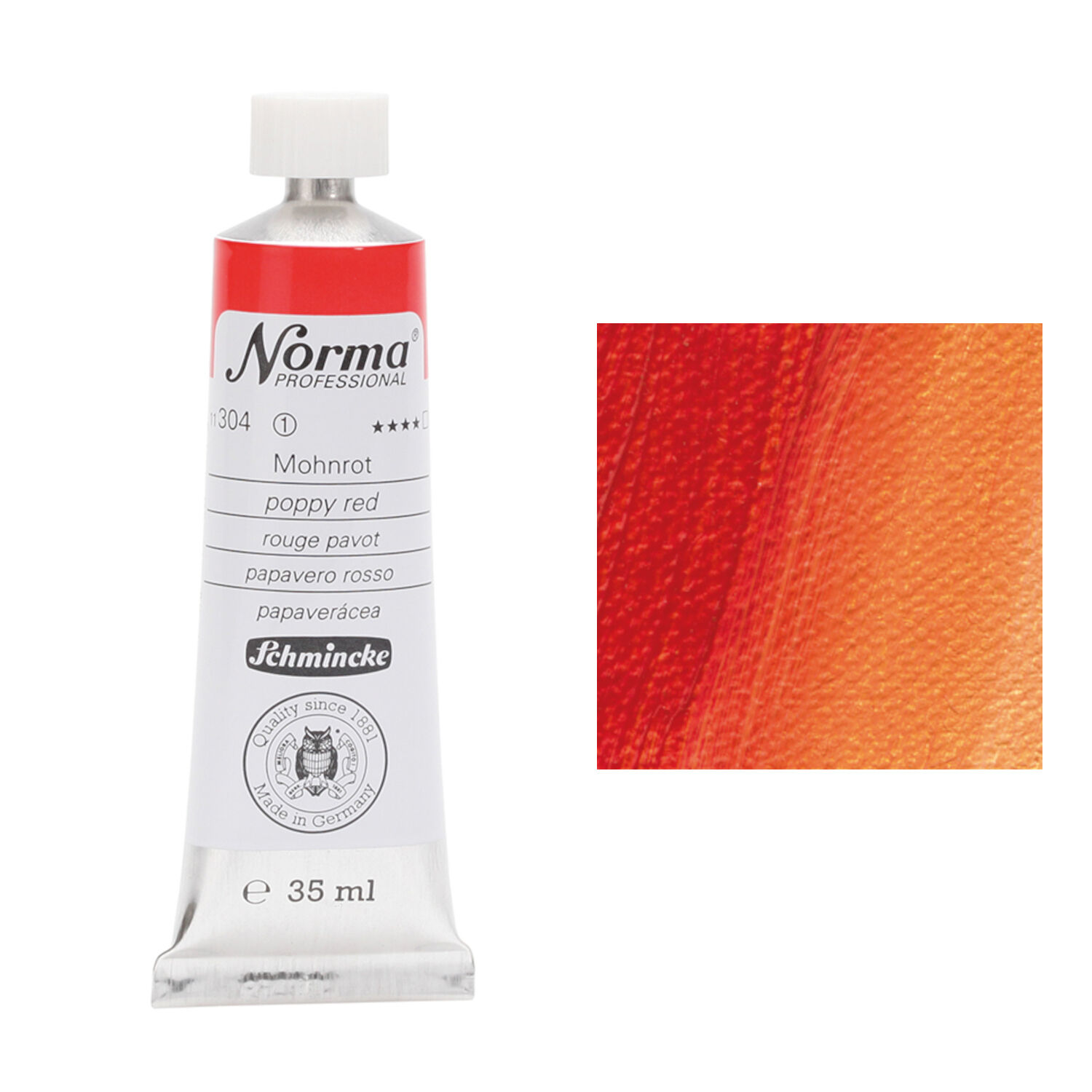 Schmincke Norma Professional, 35 ml, Mohnrot