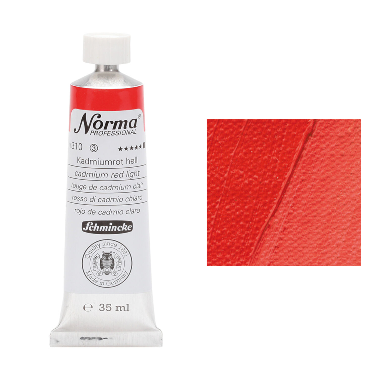 Schmincke Norma Prof., 35 ml, Kadmiumrot hell