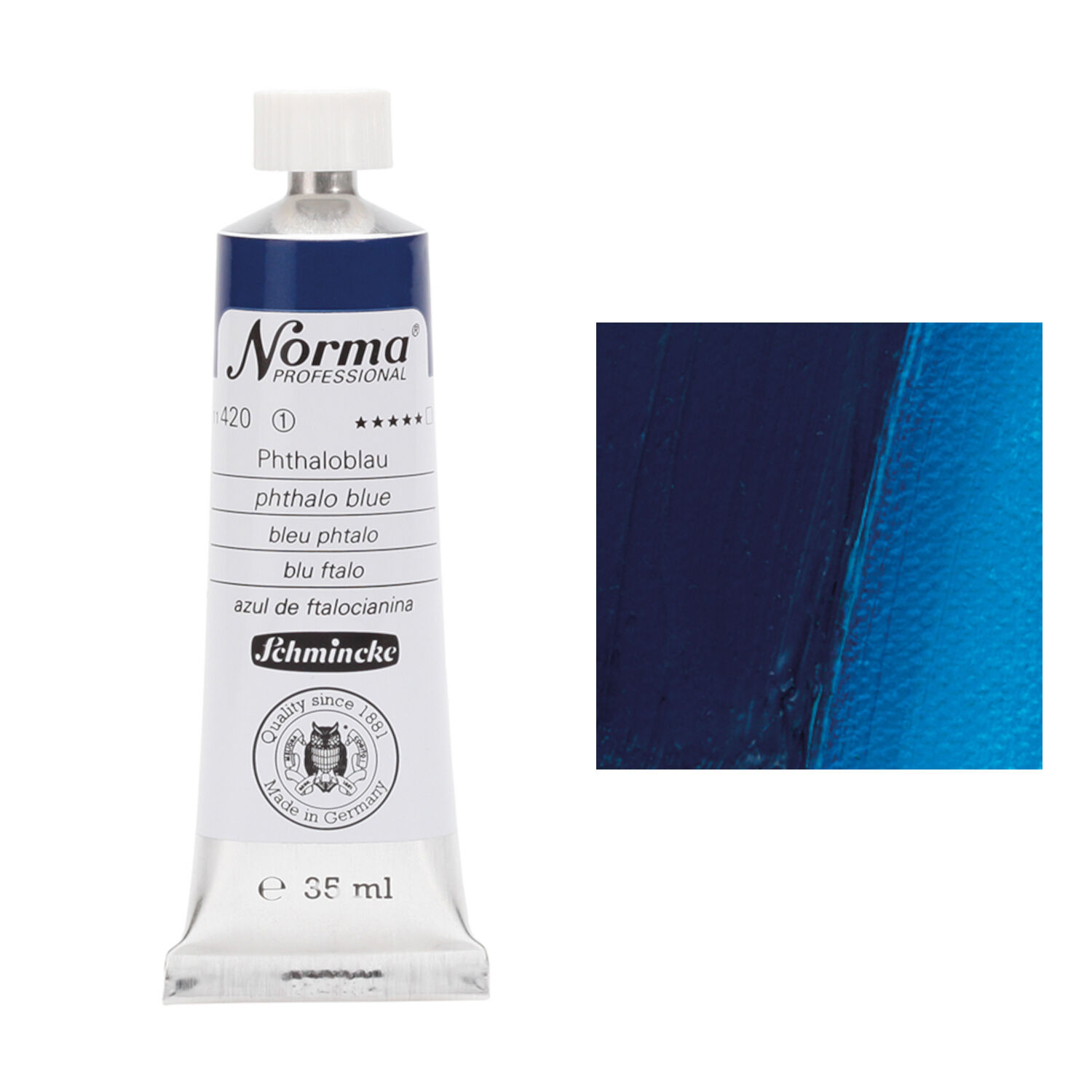 Schmincke Norma Prof., 35 ml, Phthaloblau
