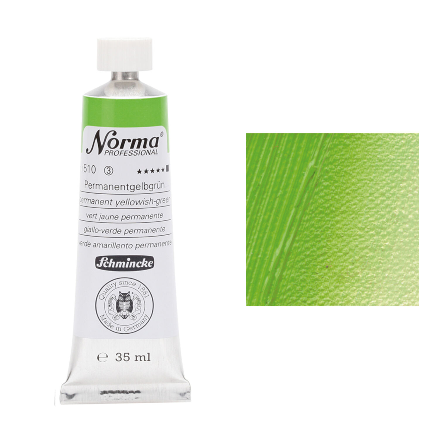 Schmincke Norma Prof., 35 ml, Perm.gelbgrn
