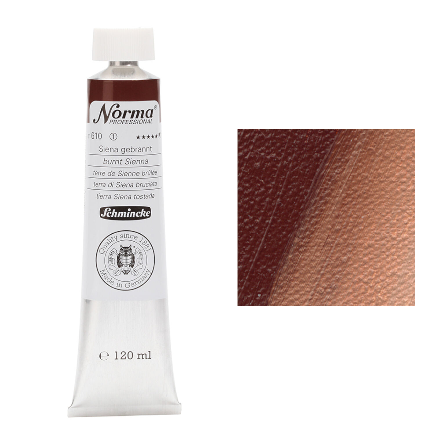 Schmincke Norma Prof. 120 ml, Siena gebrannt