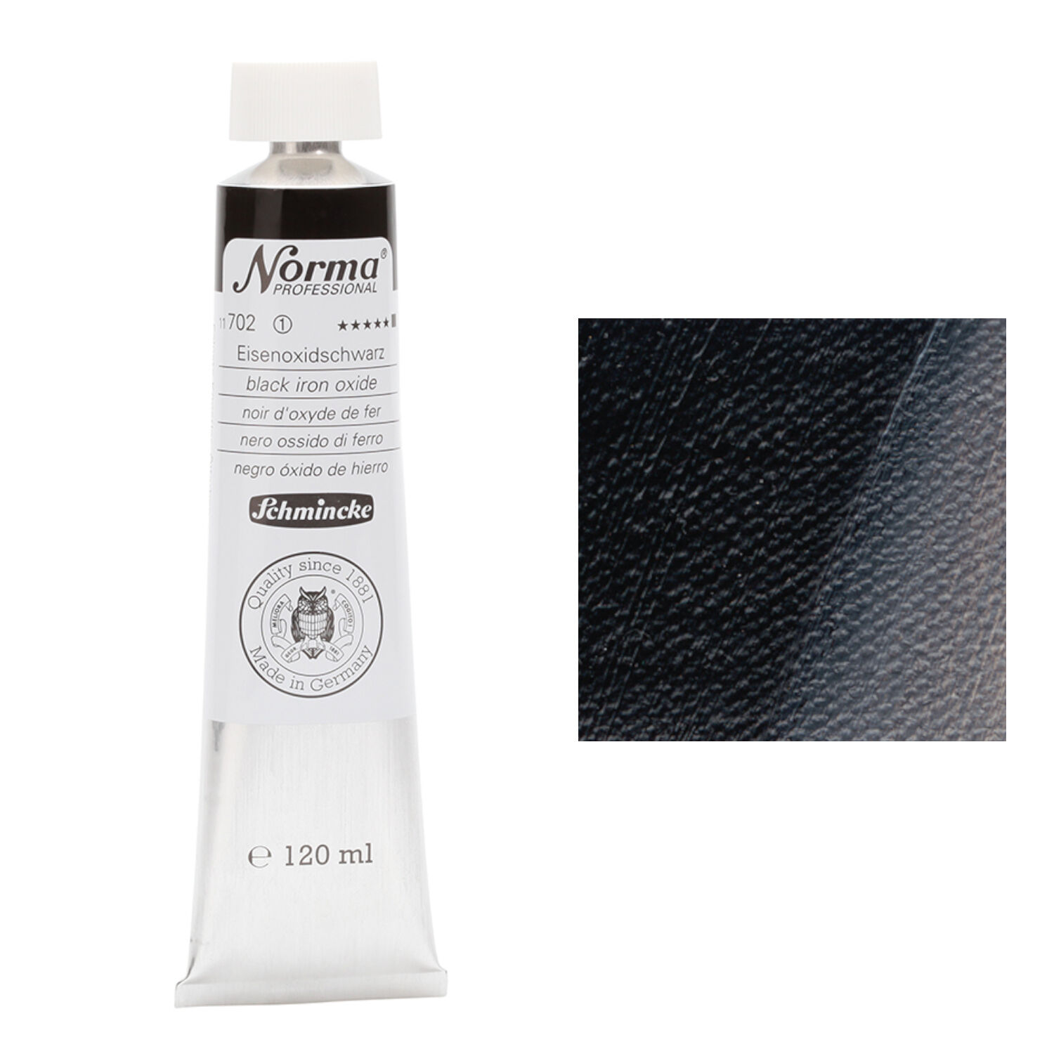Schmincke Norma Prof., 120ml, Eisenoxidschwarz