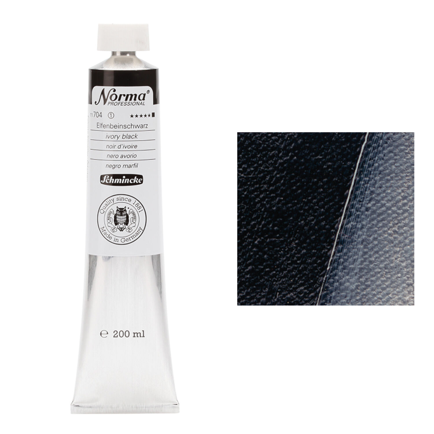 Norma Prof. lfarbe, Elfenbeinschwarz, 200ml