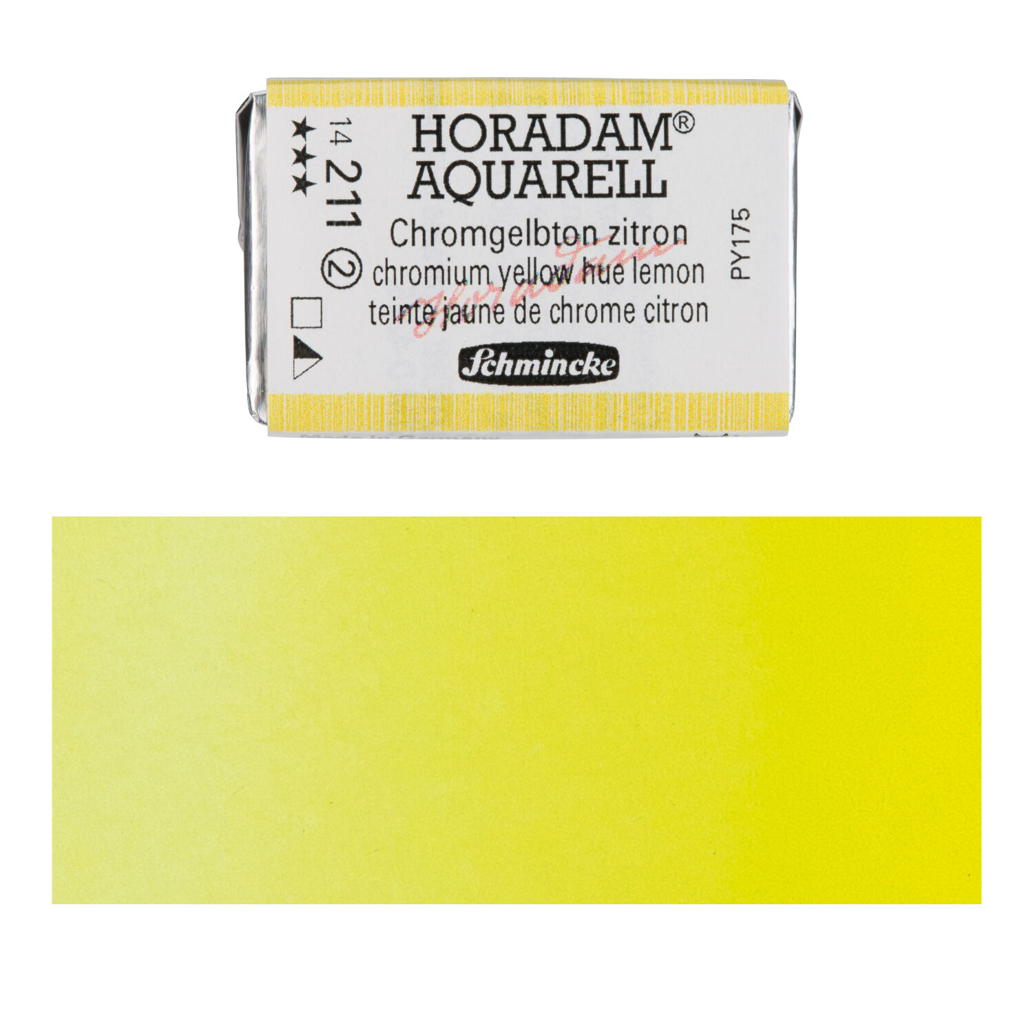 Horadam Aquarell, Chromgelbton zitron 1/1 Näpfchen