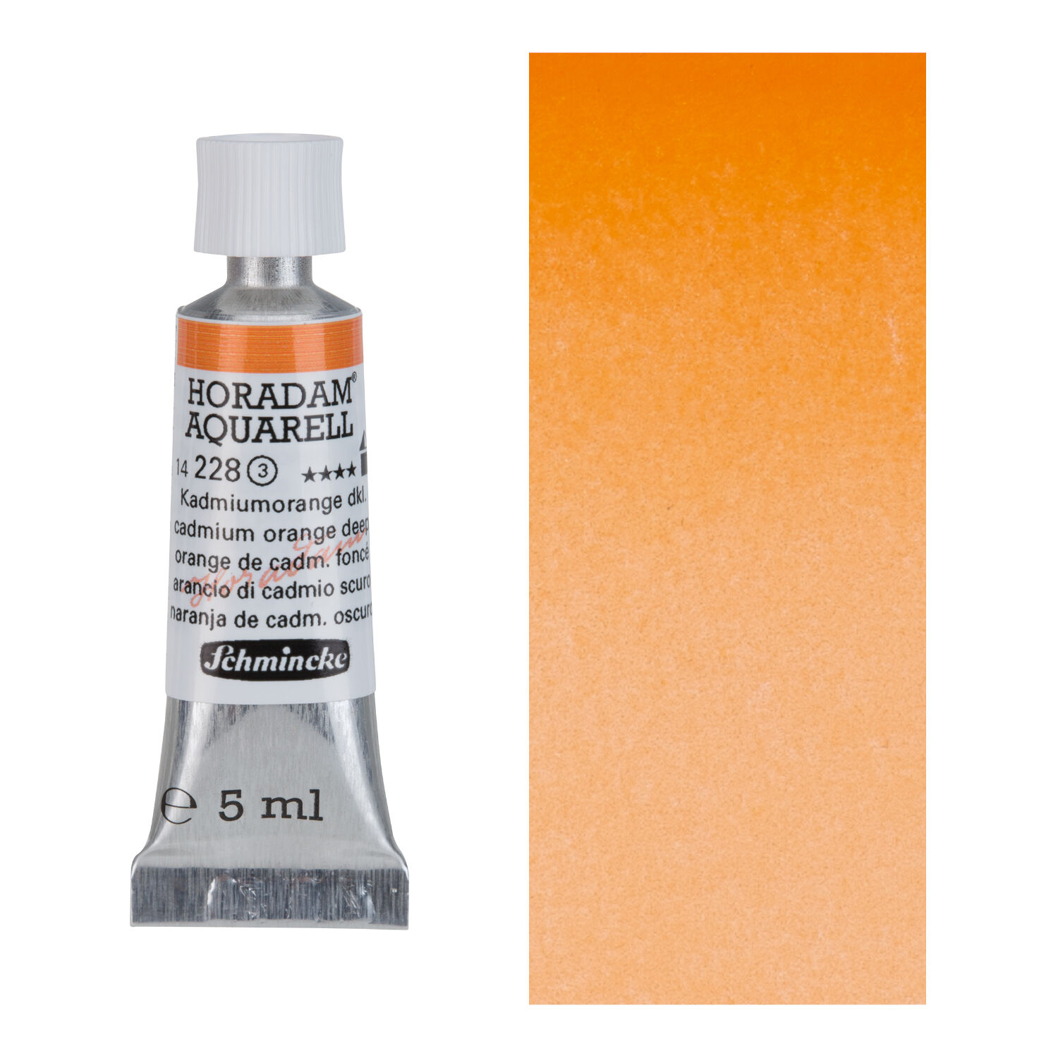 HORADAM AQUARELL, Kadmiumorange dunkel, Tube 5 ml