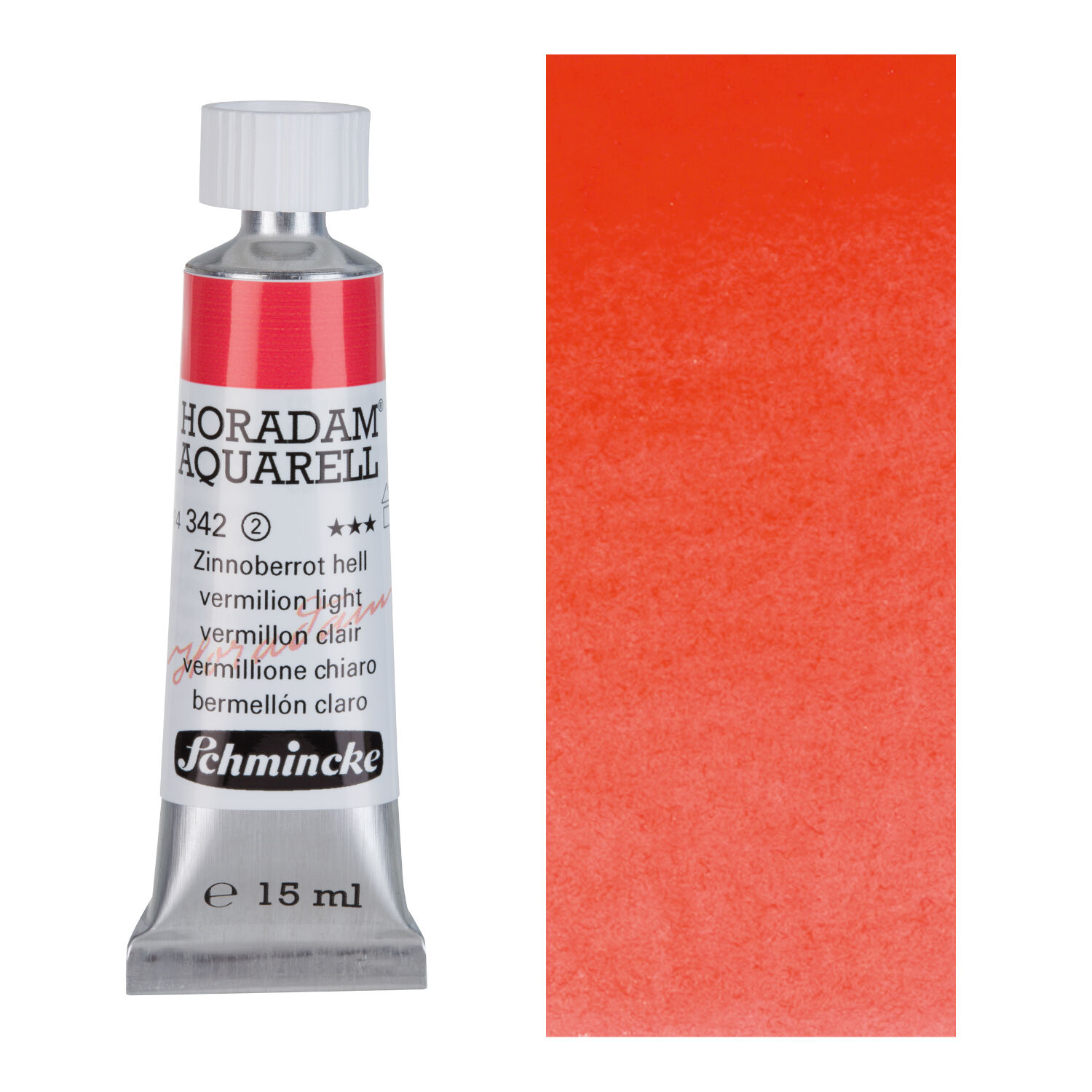 HORADAM AQUARELL, Zinnoberrot hell, Tube 15ml