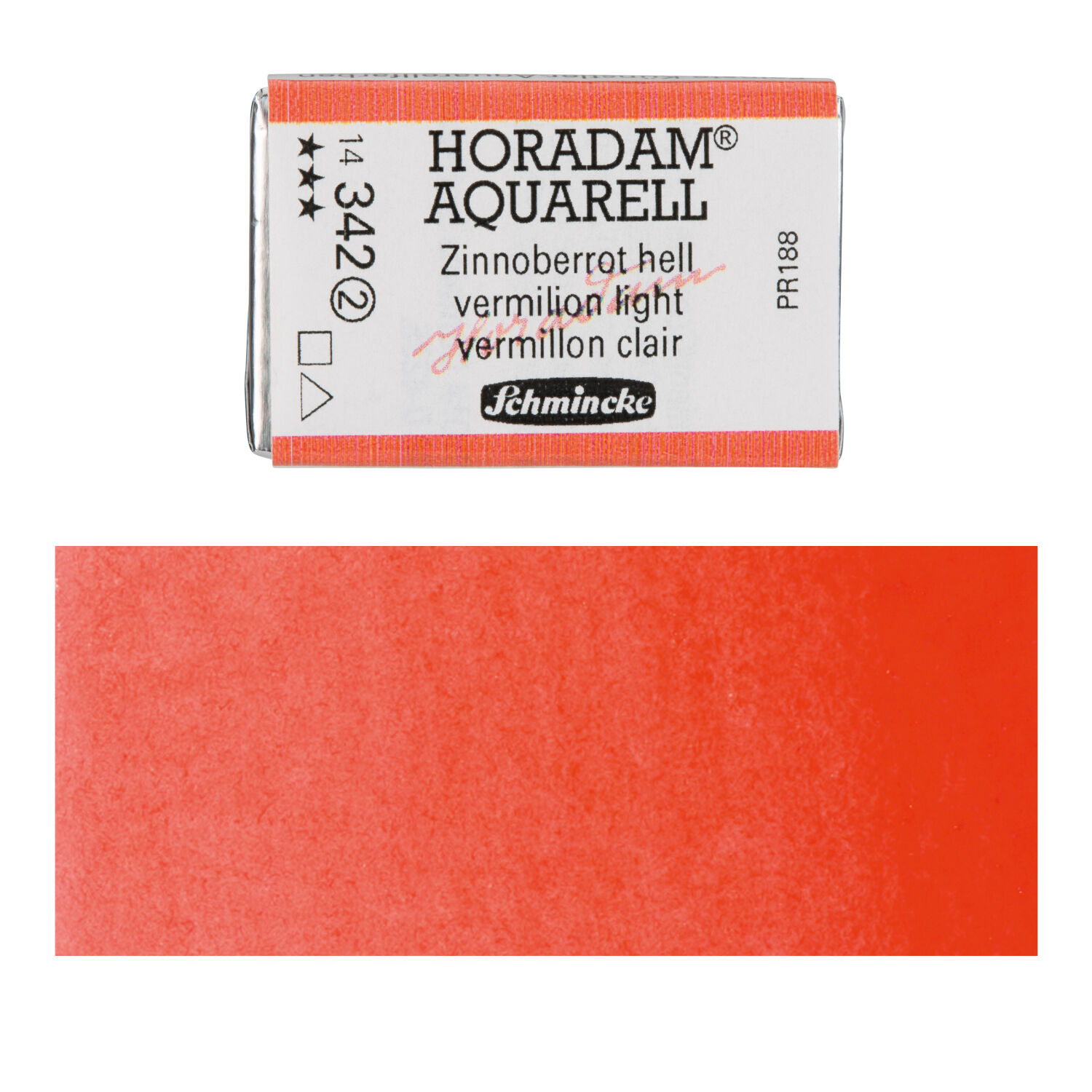 Horadam Aquarell Zinnoberrot hell 1/1 Npfchen
