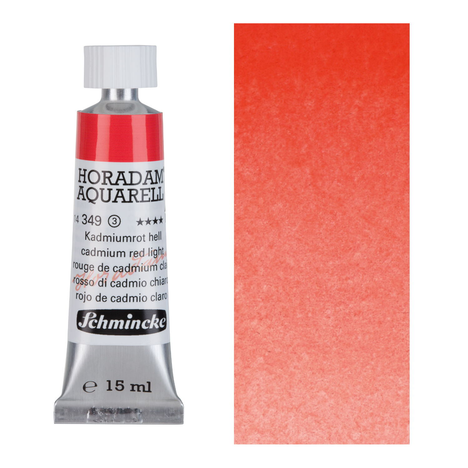 HORADAM AQUARELL, Kadmiumrot hell, Tube, 15 ml