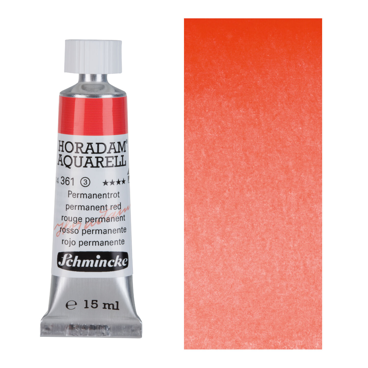 HORADAM AQUARELL, Permanentrot, Tube, 15 ml