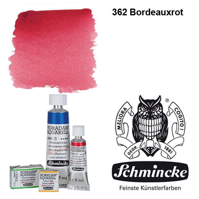 HORADAM AQUARELL, Bordeauxrot, Tube 5ml