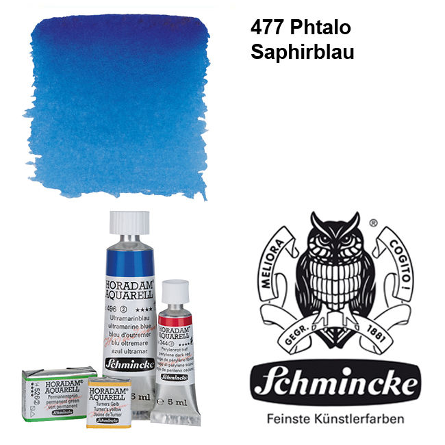 HORADAM AQUARELL, Phtalo Spahirblau, Tube 15ml