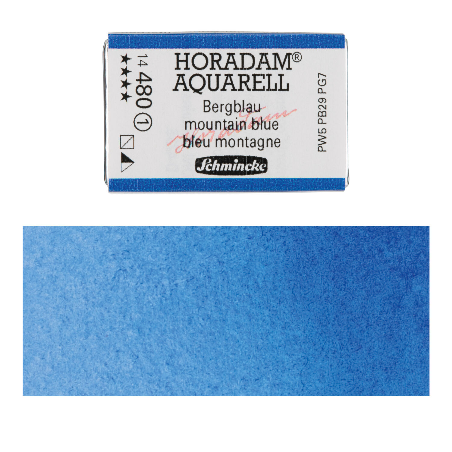 Horadam Aquarell, Bergblau 1/1 Npfchen