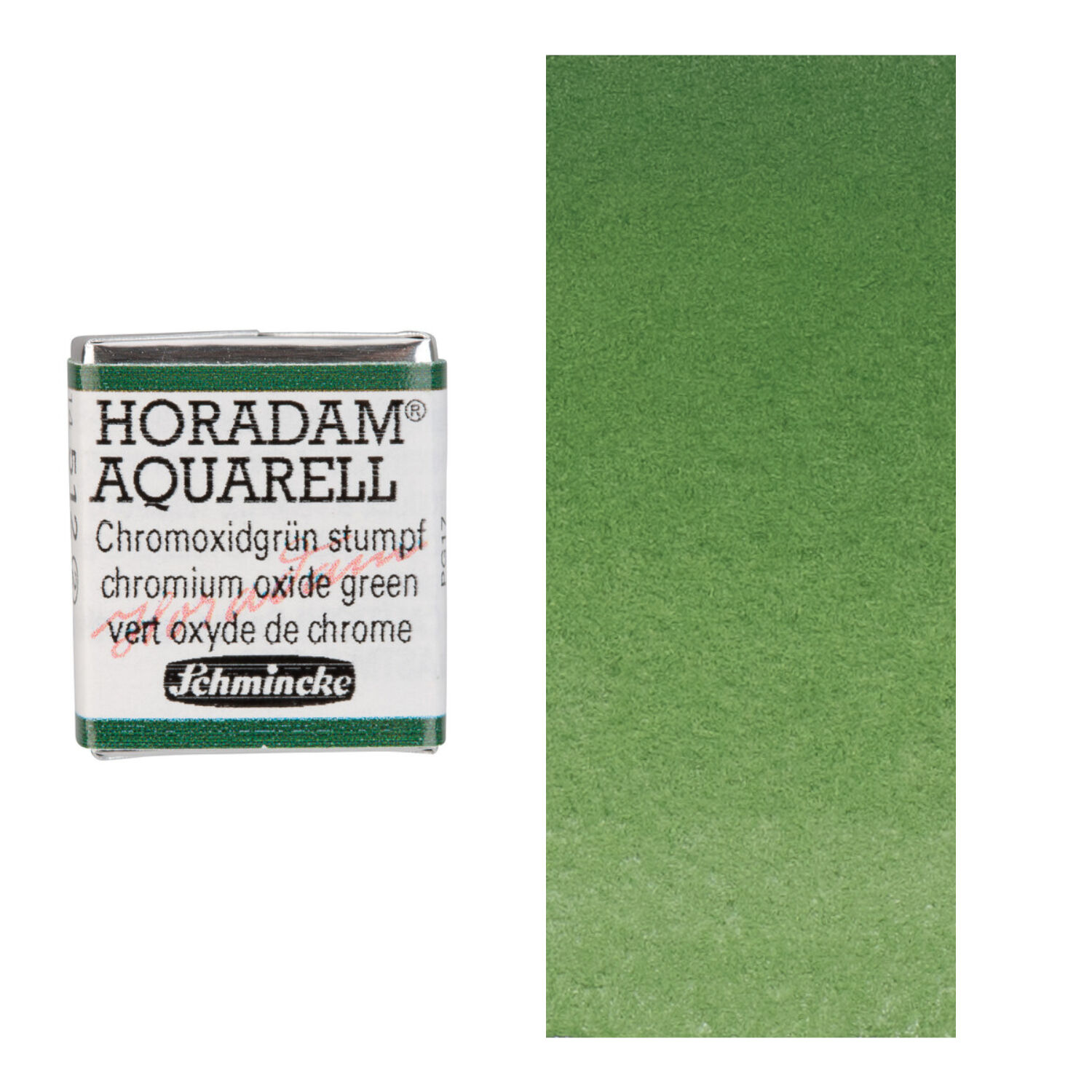 Horadam Aquarell 1/2 Npfchen Chromoxidgrn stumpf