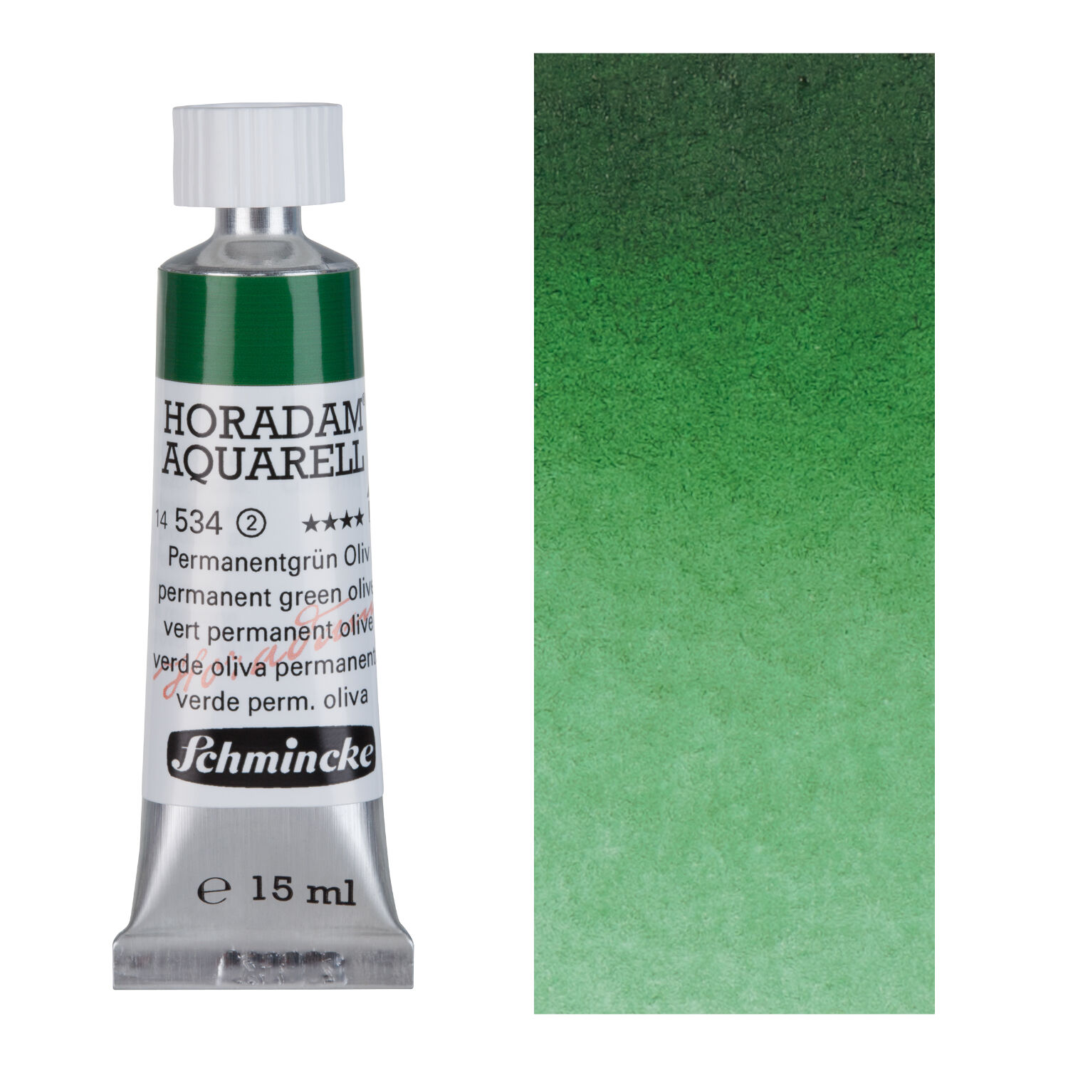 HORADAM AQUARELL, Permanentgrn oliv, Tube, 15 ml