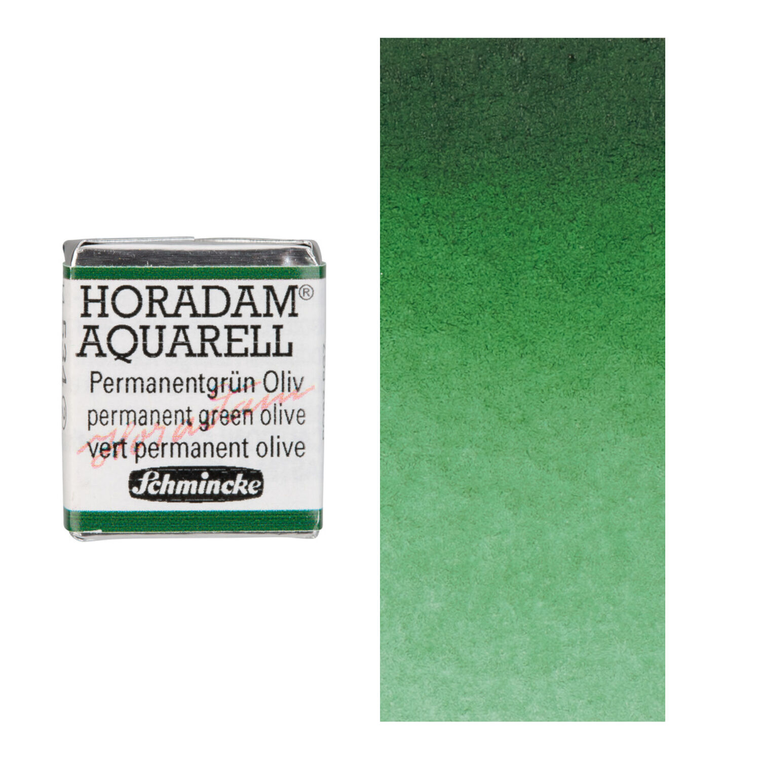 Horadam Aquarell 1/2 Npfchen, Permanentgrn oliv