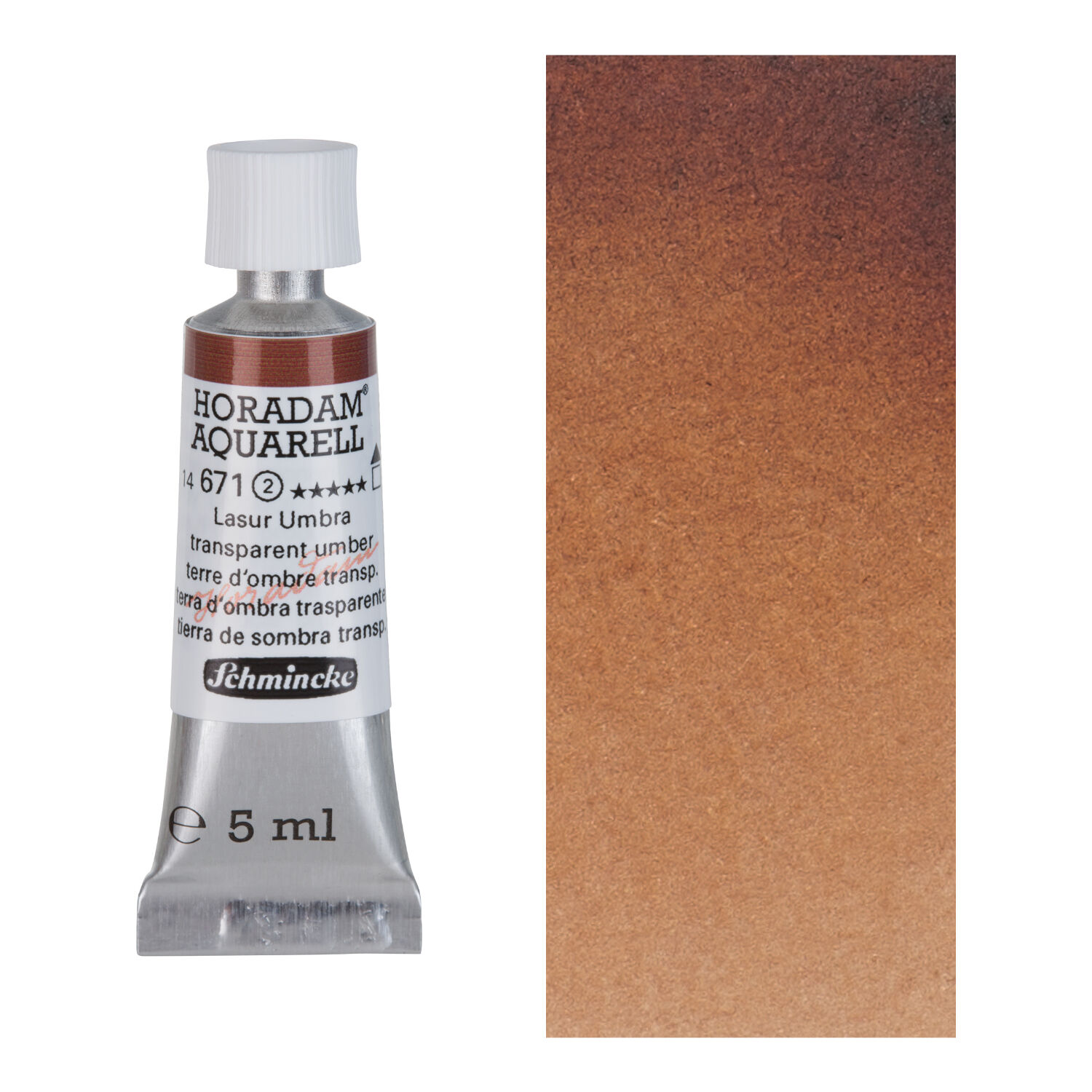 HORADAM AQUARELL, Lasur Umbra, Tube 5ml