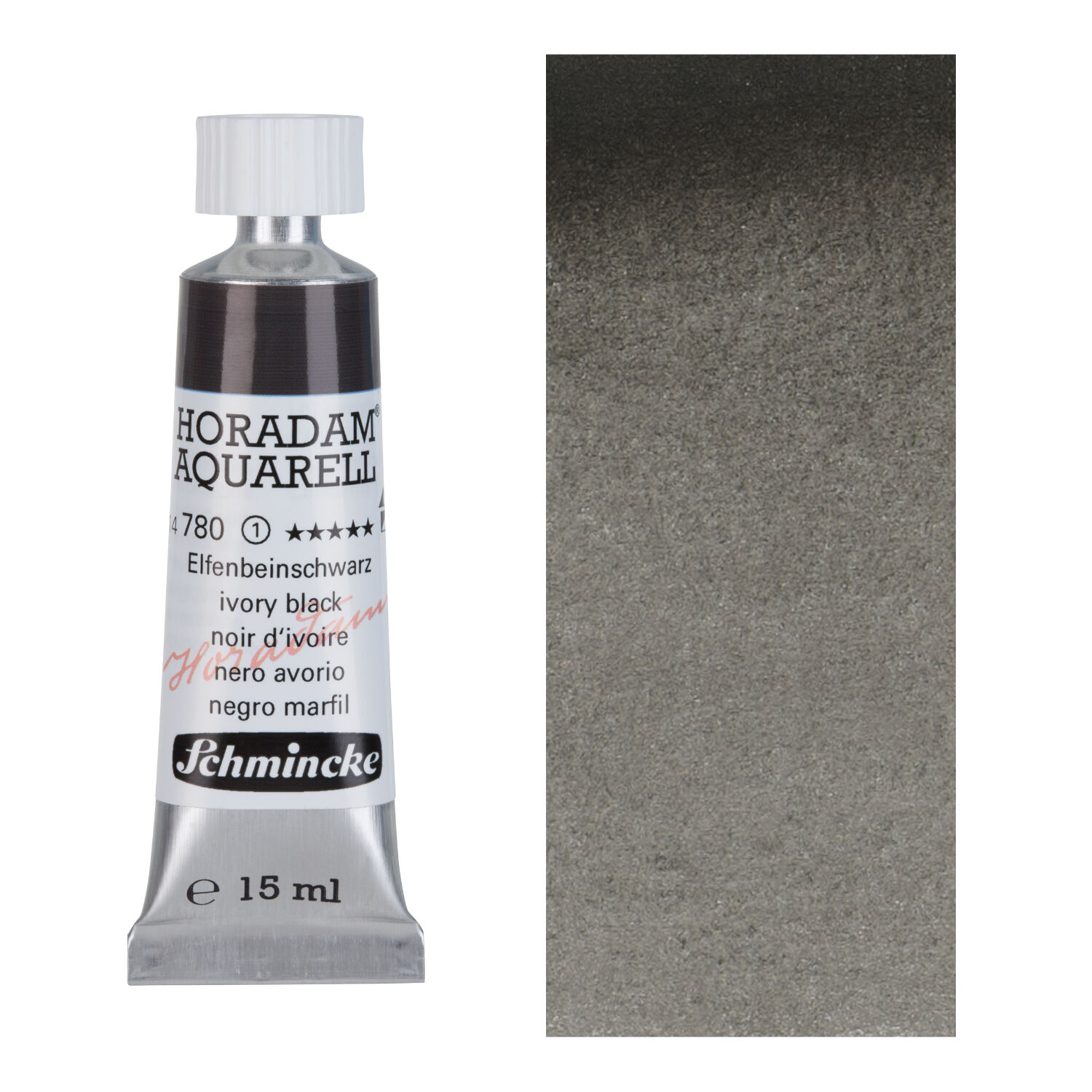 HORADAM AQUARELL, Elfenbeinschwarz, Tube, 15 ml