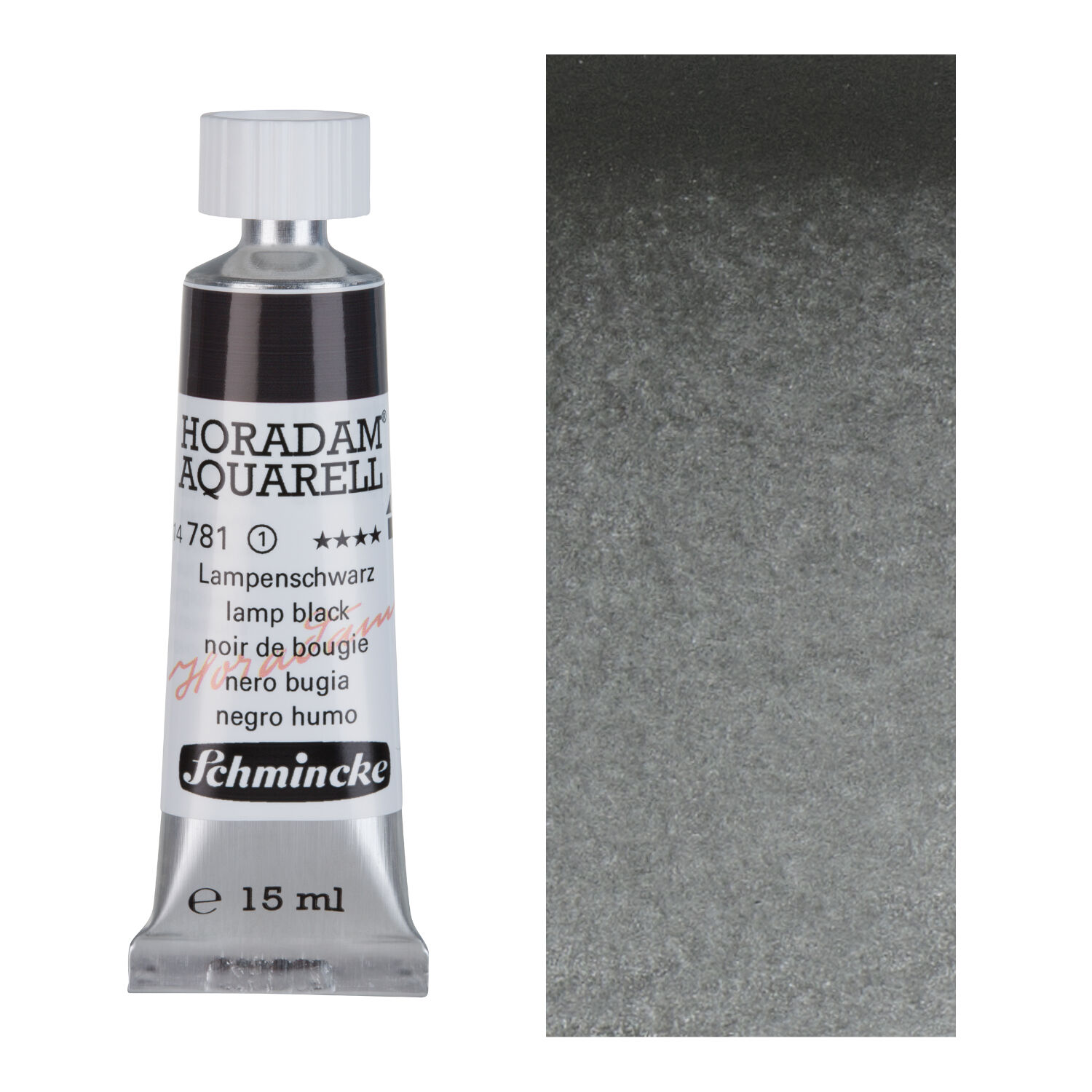 HORADAM AQUARELL, Lampenschwarz, Tube, 15 ml