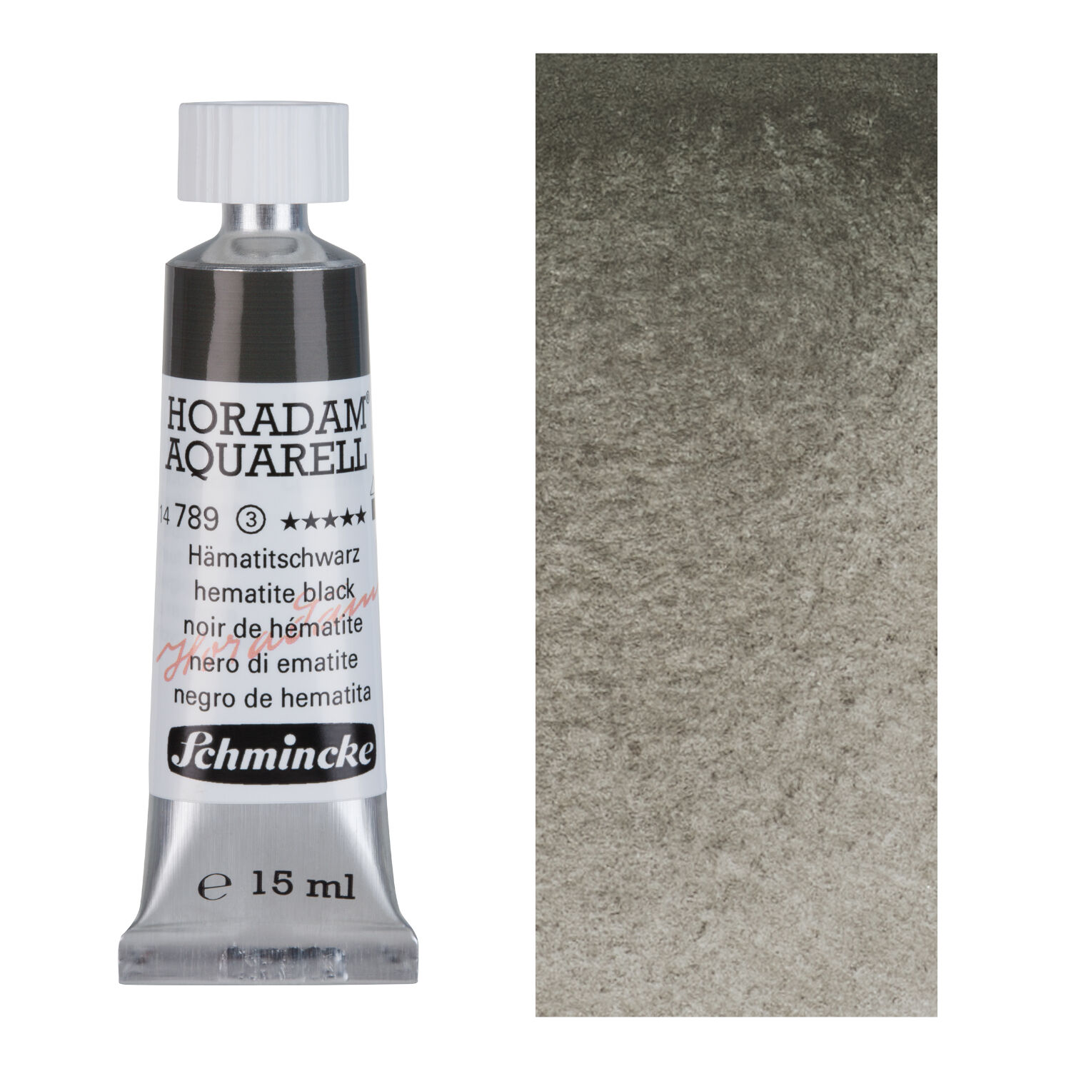 HORADAM AQUARELL, Hmatitschwarz, Tube 15ml